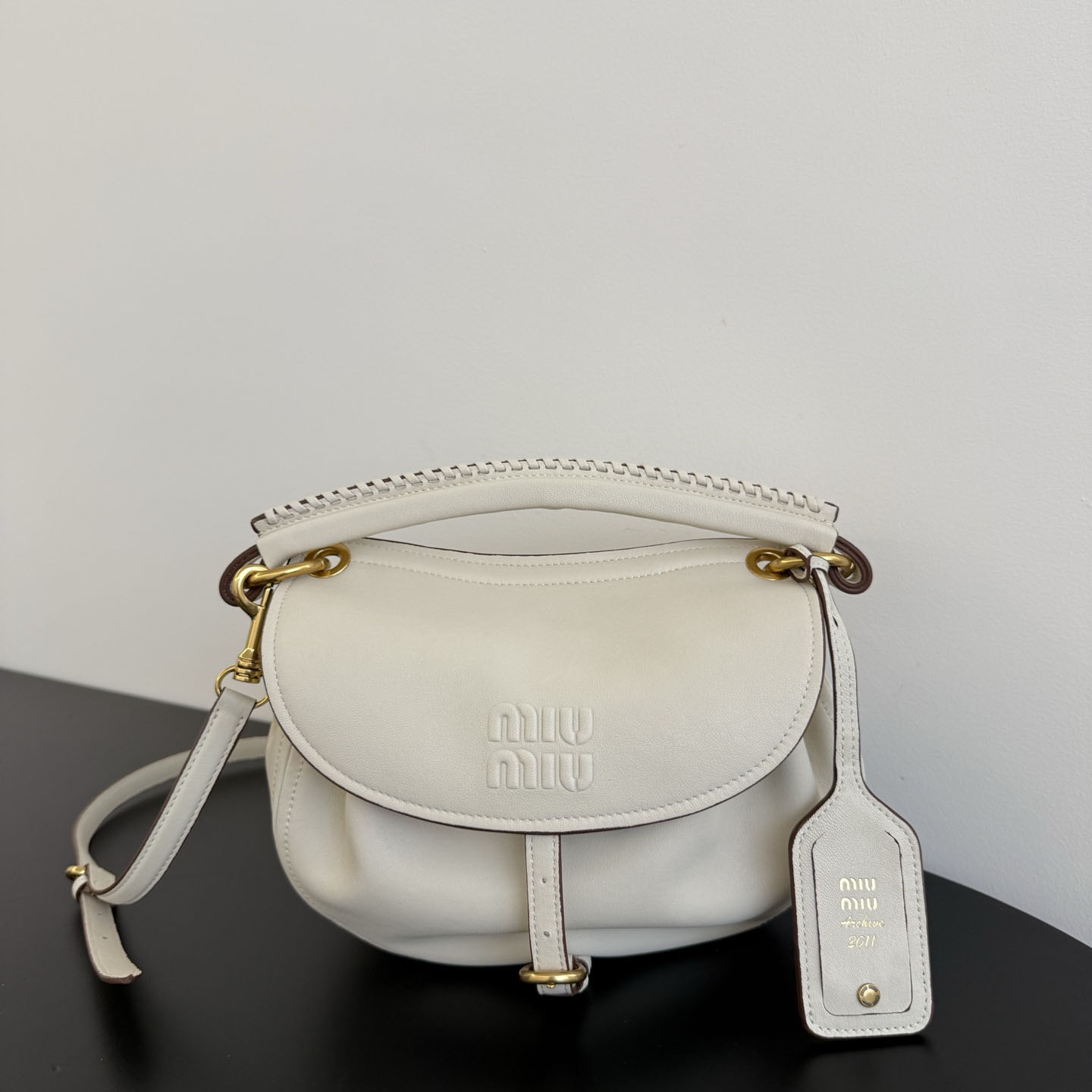Miu Miu Rendez-Vous Nappa Leather Bag - DesignerGu