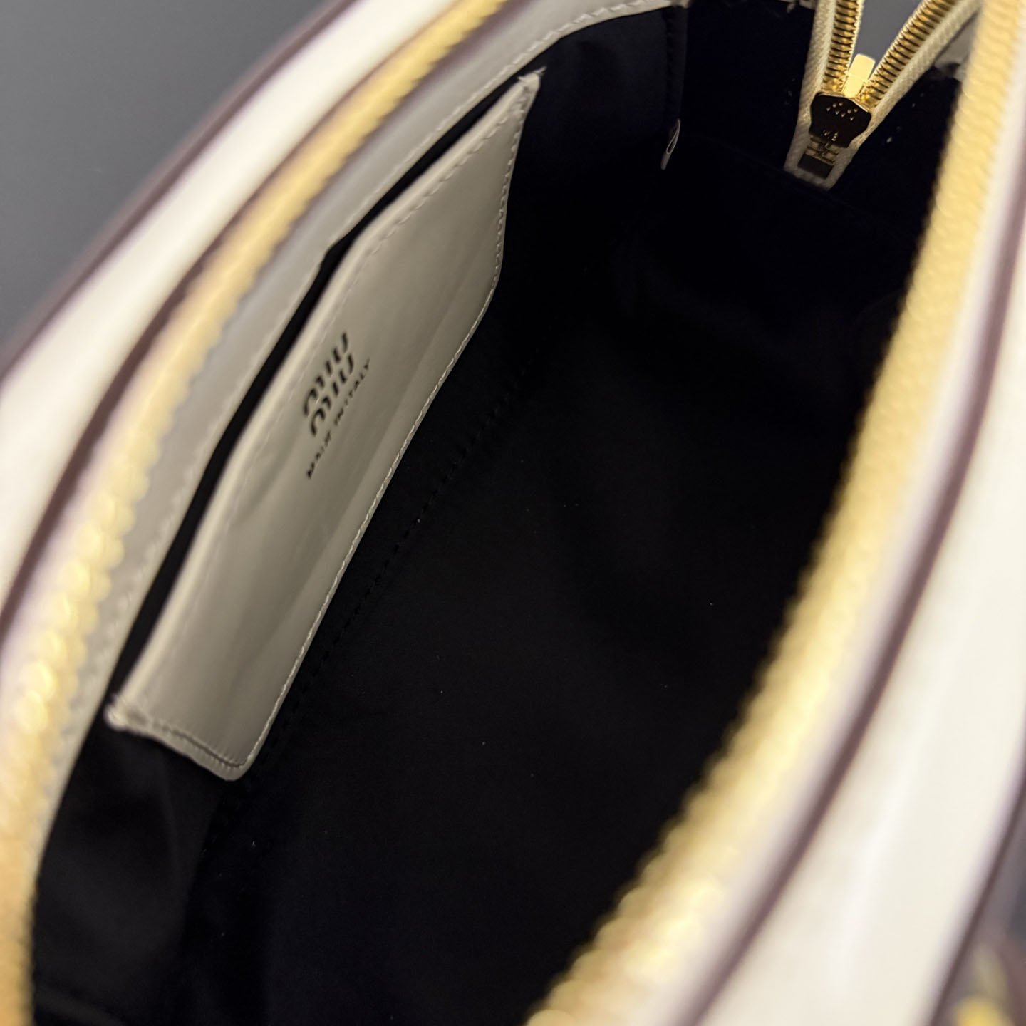 Miu Miu Vivant Shiny Leather Mini Bag - DesignerGu