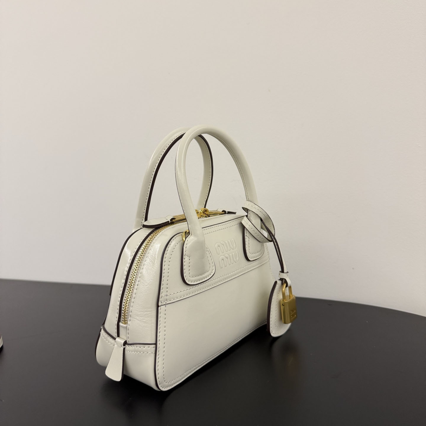 Miu Miu Vivant Shiny Leather Mini Bag - DesignerGu
