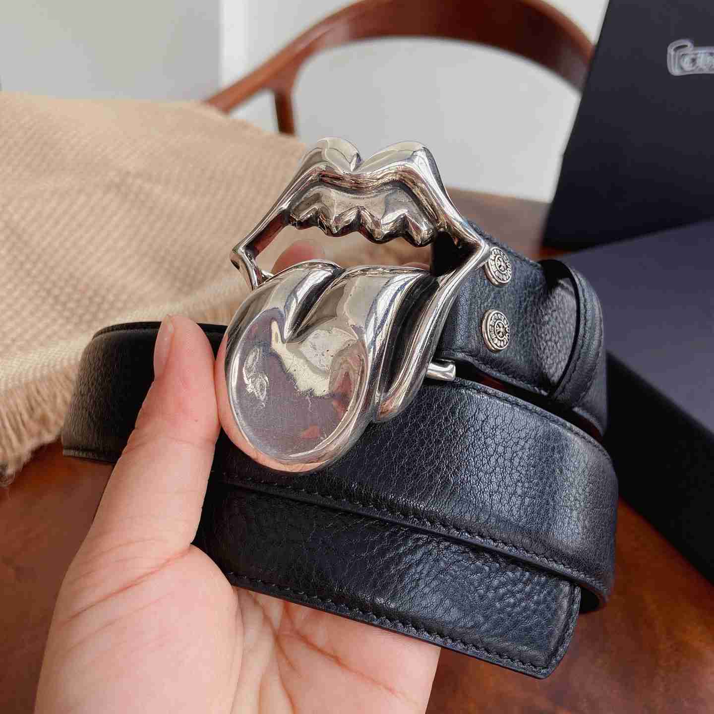 Chrome Hearts Leather Belt   - DesignerGu