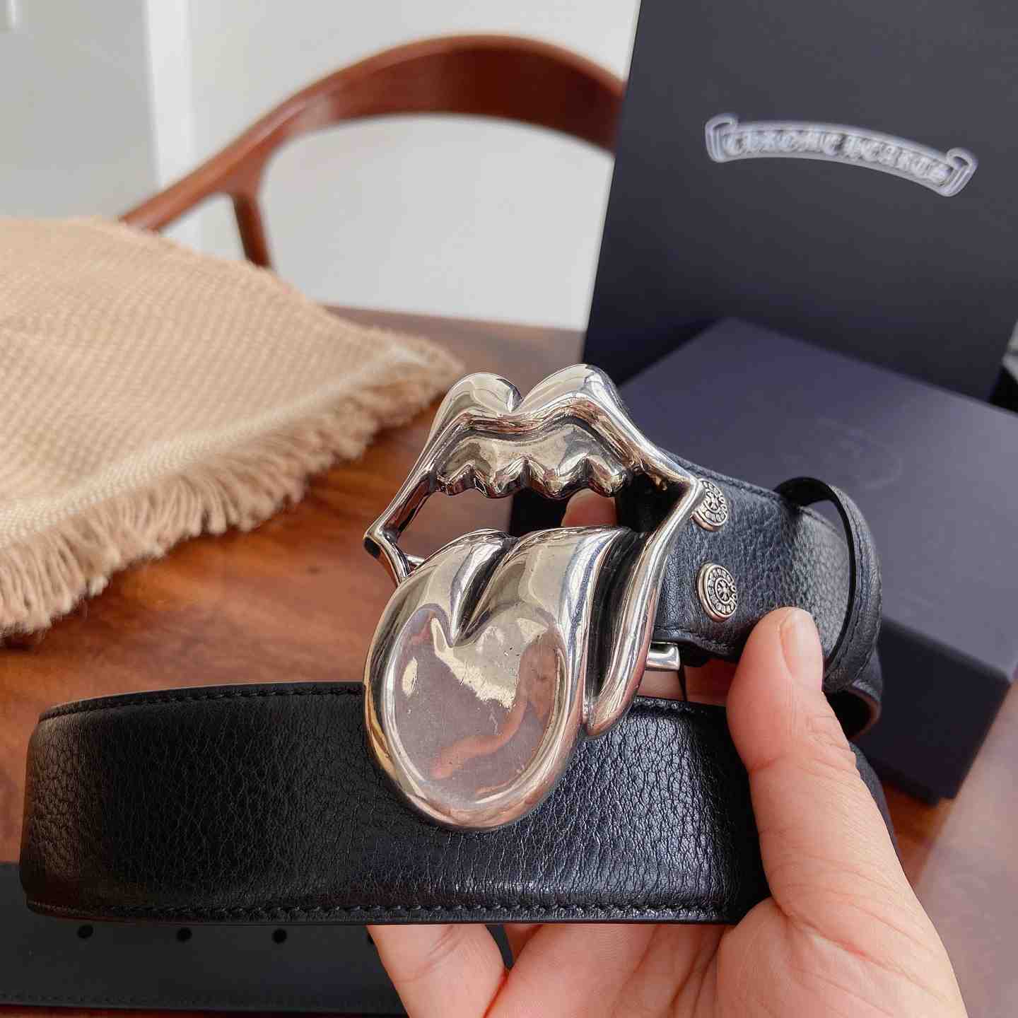 Chrome Hearts Leather Belt   - DesignerGu