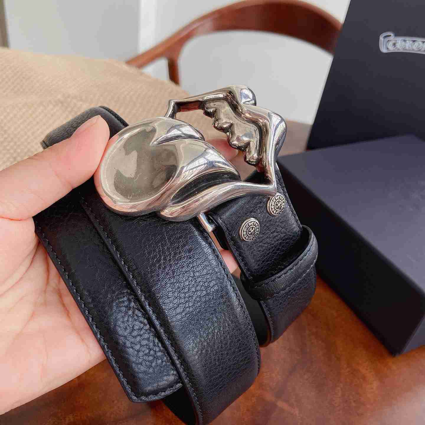 Chrome Hearts Leather Belt   - DesignerGu