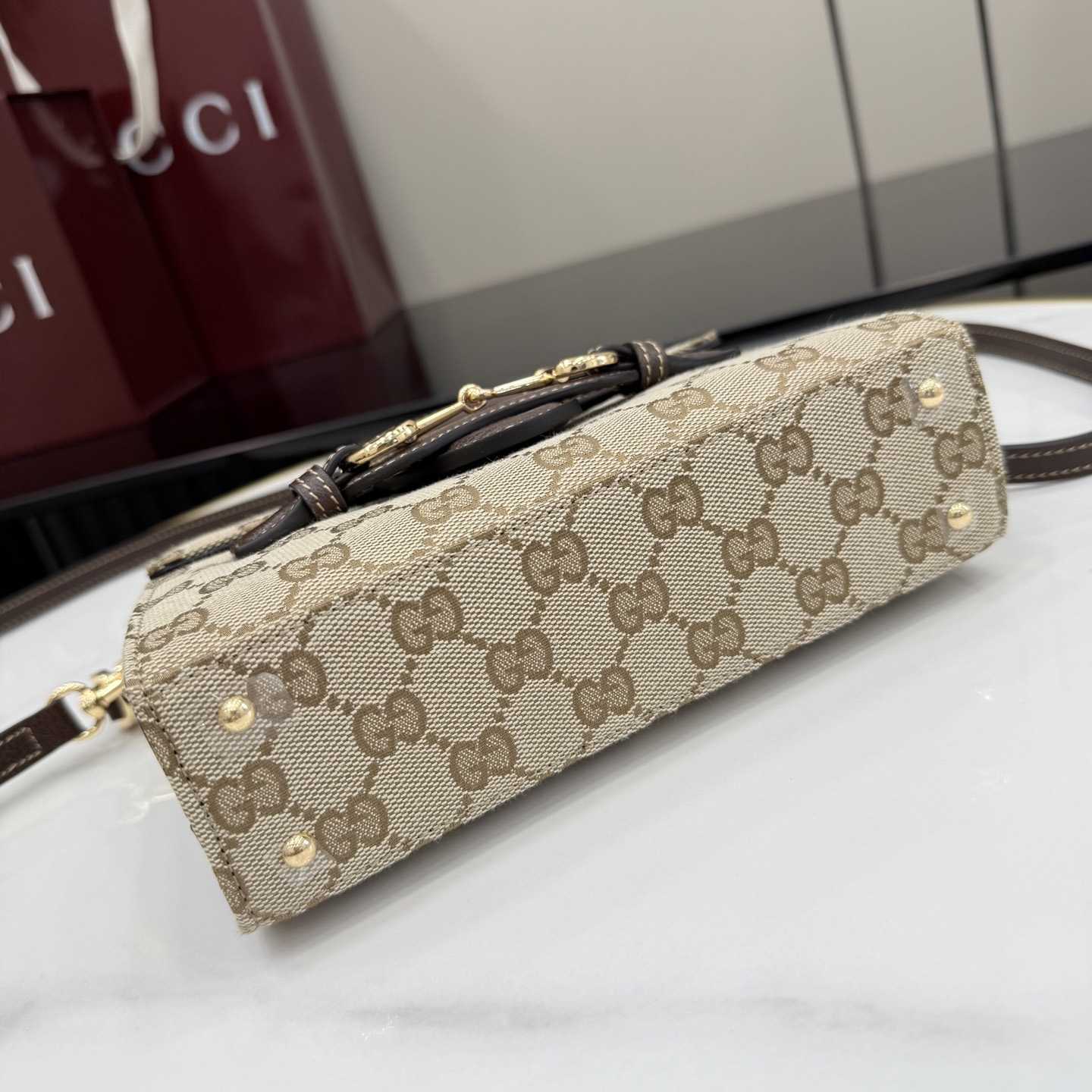 Gucci Horsebit Duomo Small Top HandleBag A006O9 - DesignerGu