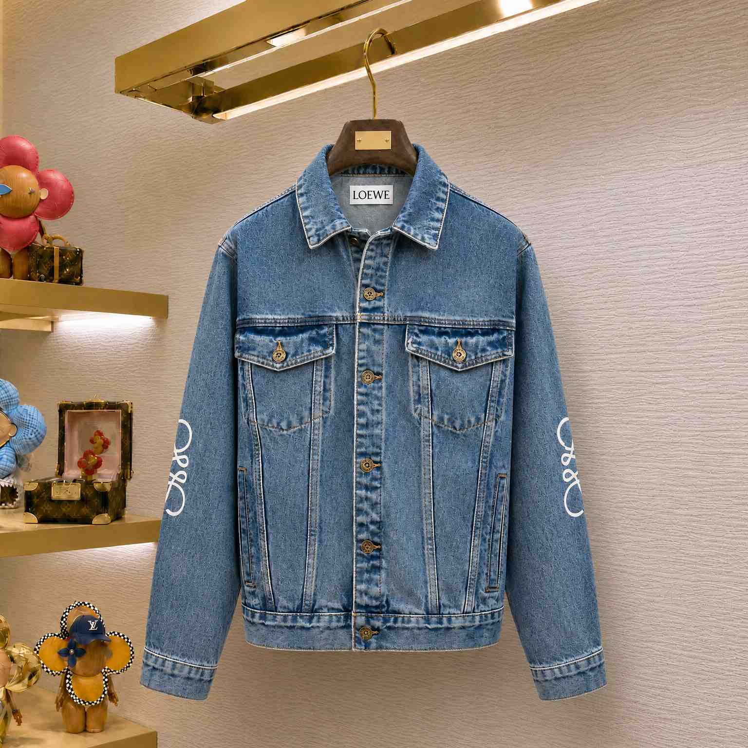 Loewe Anagram Denim Jacket - DesignerGu
