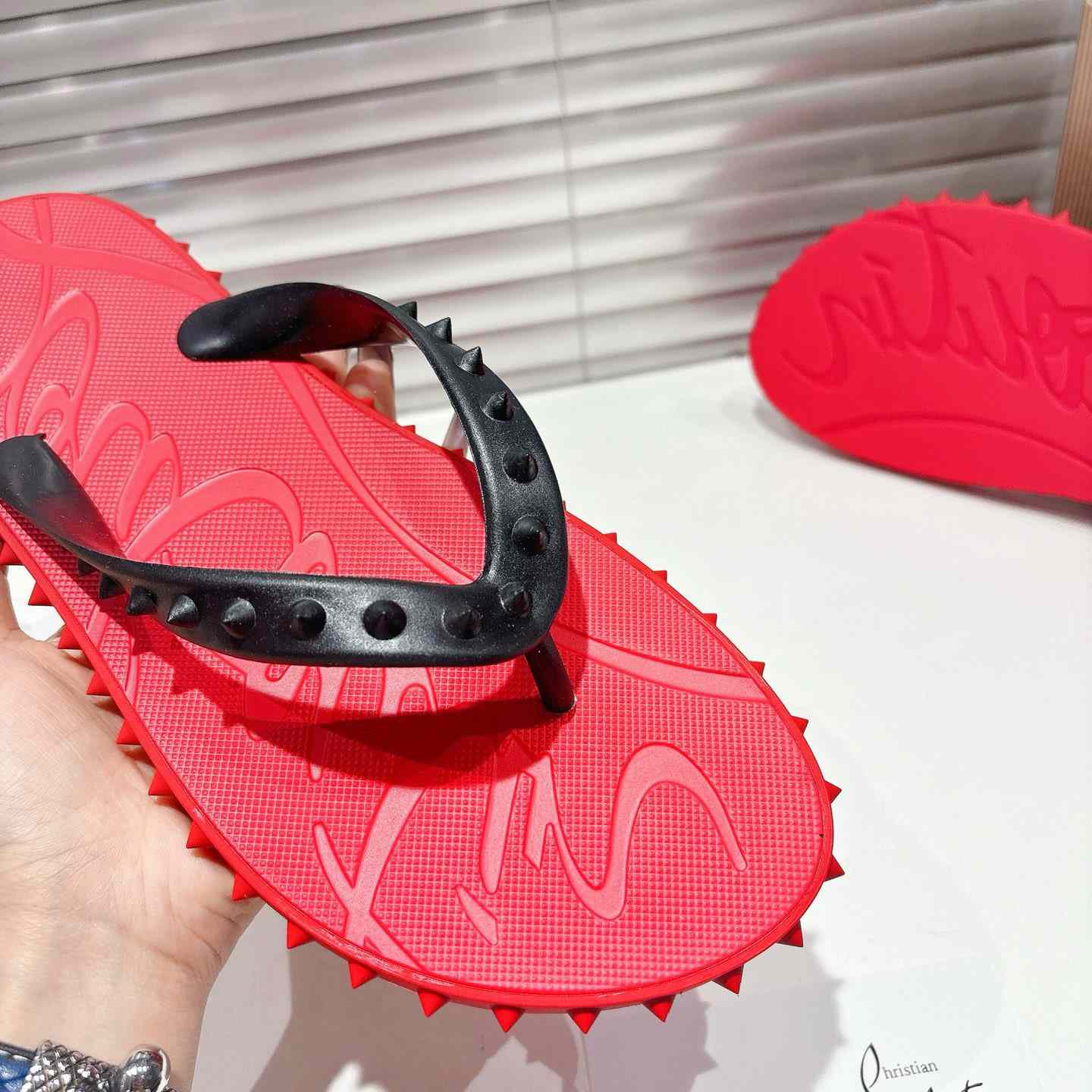 Christian Louboutin Super Loubi Flip Flops - DesignerGu