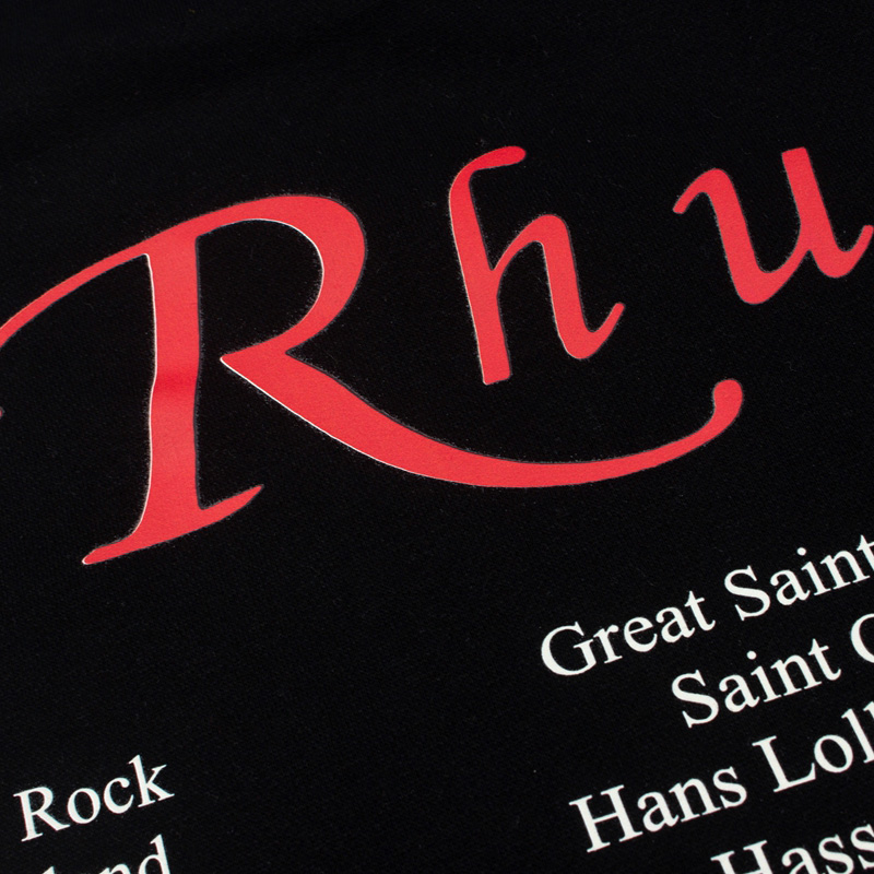 Rhude Black 'USVI Regatta Tour' Hoodie - DesignerGu