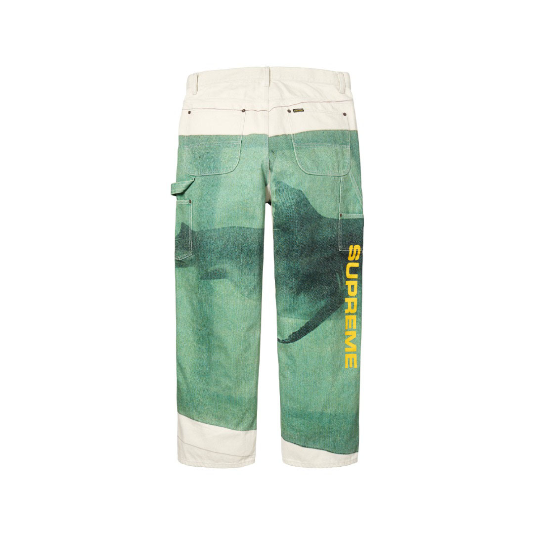 Supreme x Damien Hirst Painter Jean 'White' - DesignerGu