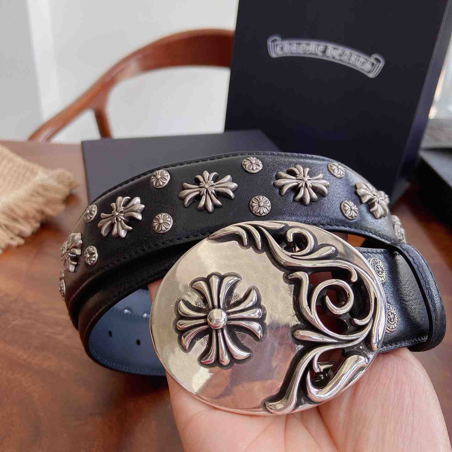 Chrome Hearts Leather Belt   - DesignerGu