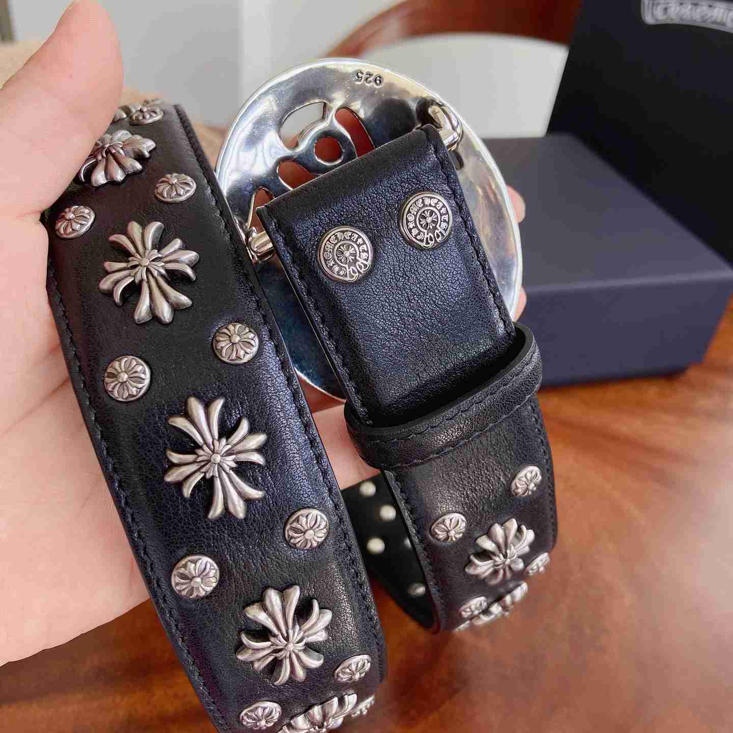 Chrome Hearts Leather Belt   - DesignerGu