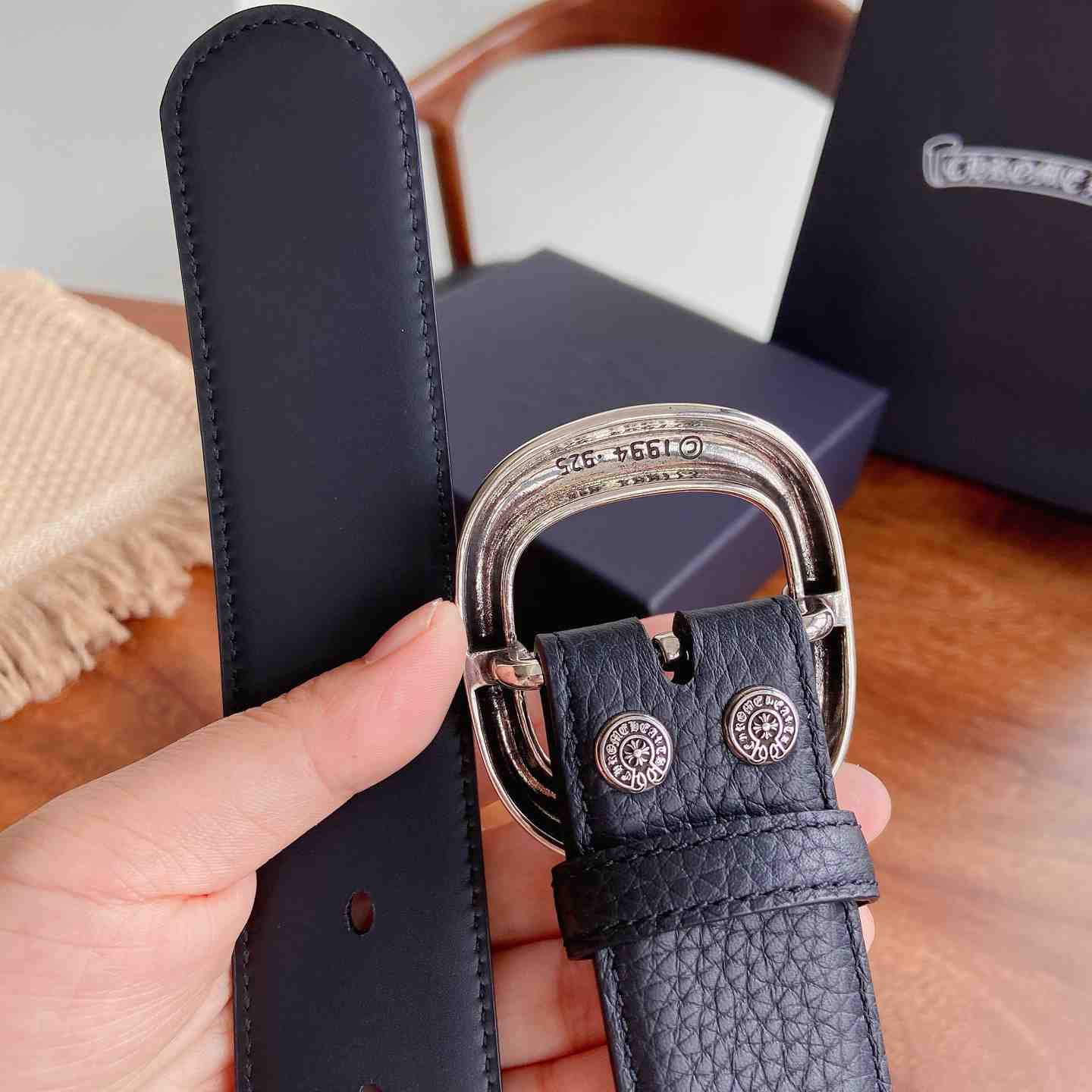 Chrome Hearts Leather Belt   - DesignerGu