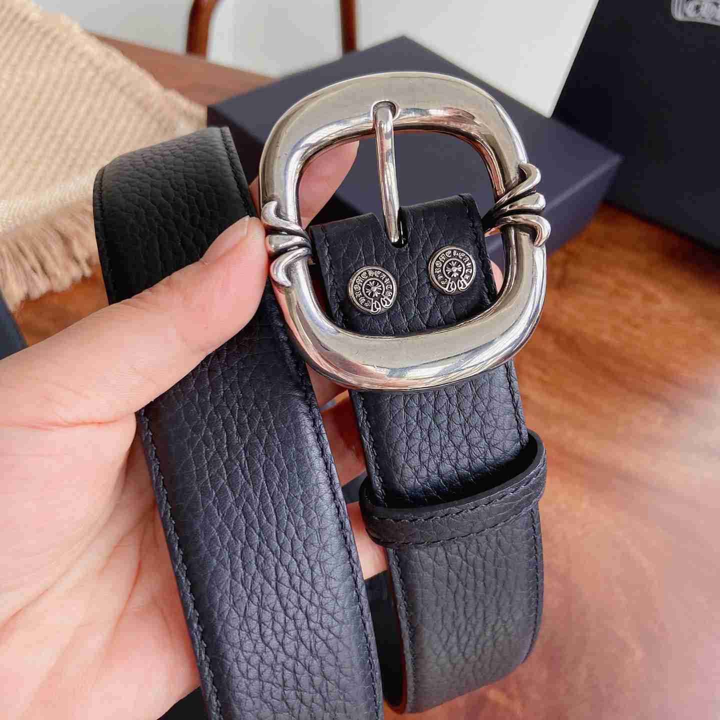 Chrome Hearts Leather Belt   - DesignerGu
