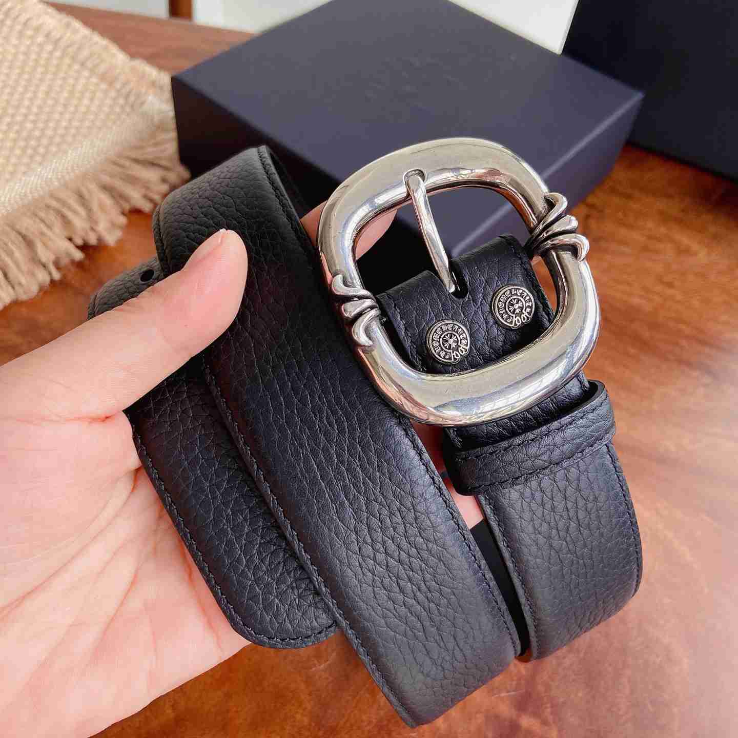 Chrome Hearts Leather Belt   - DesignerGu
