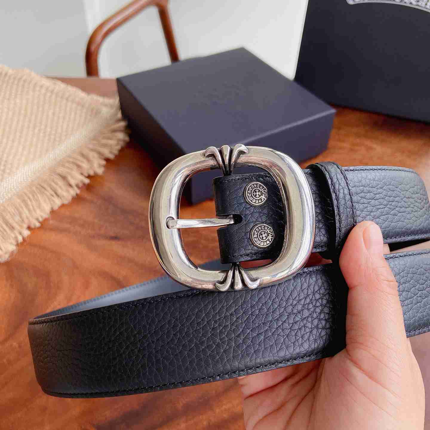 Chrome Hearts Leather Belt   - DesignerGu