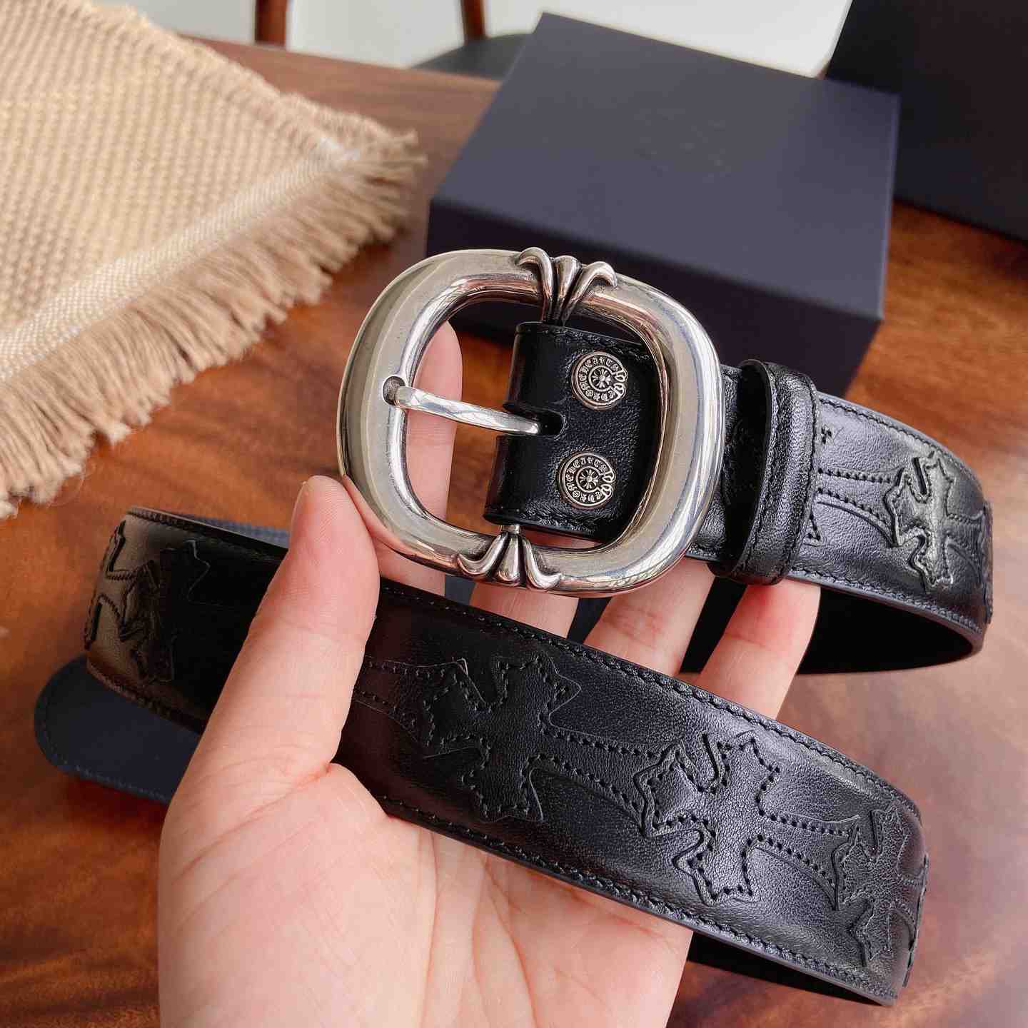 Chrome Hearts Leather Belt   - DesignerGu