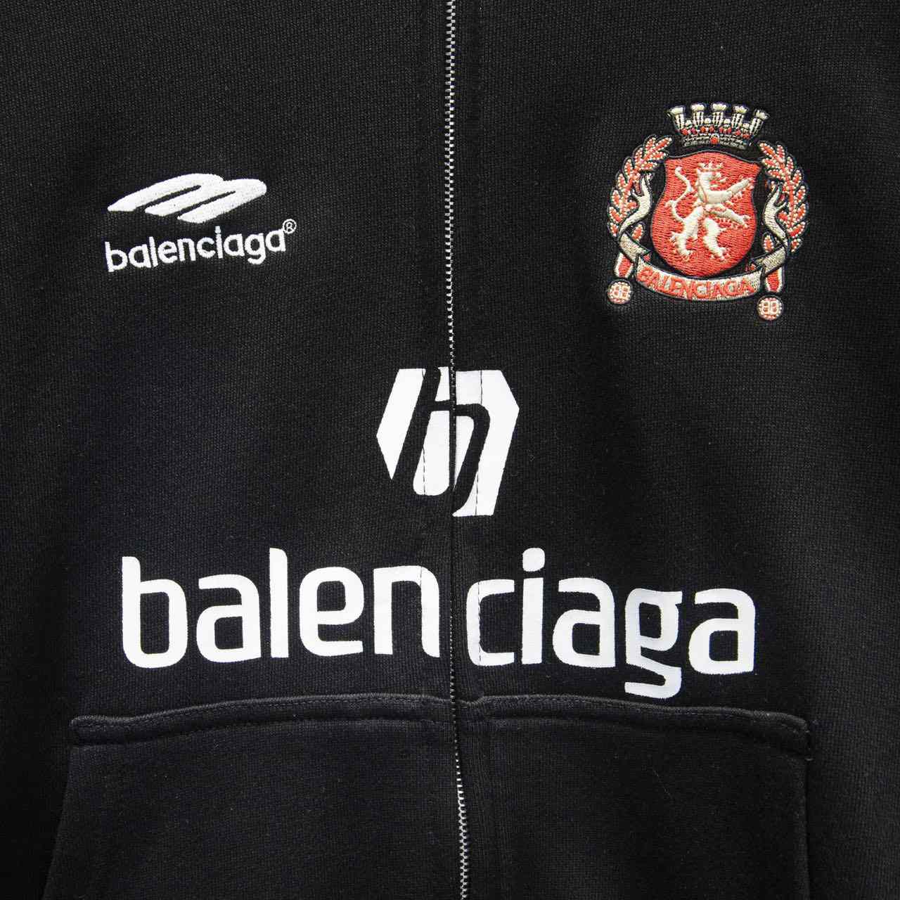 Balenciaga Soccer Paris Zip up Hoodie - DesignerGu