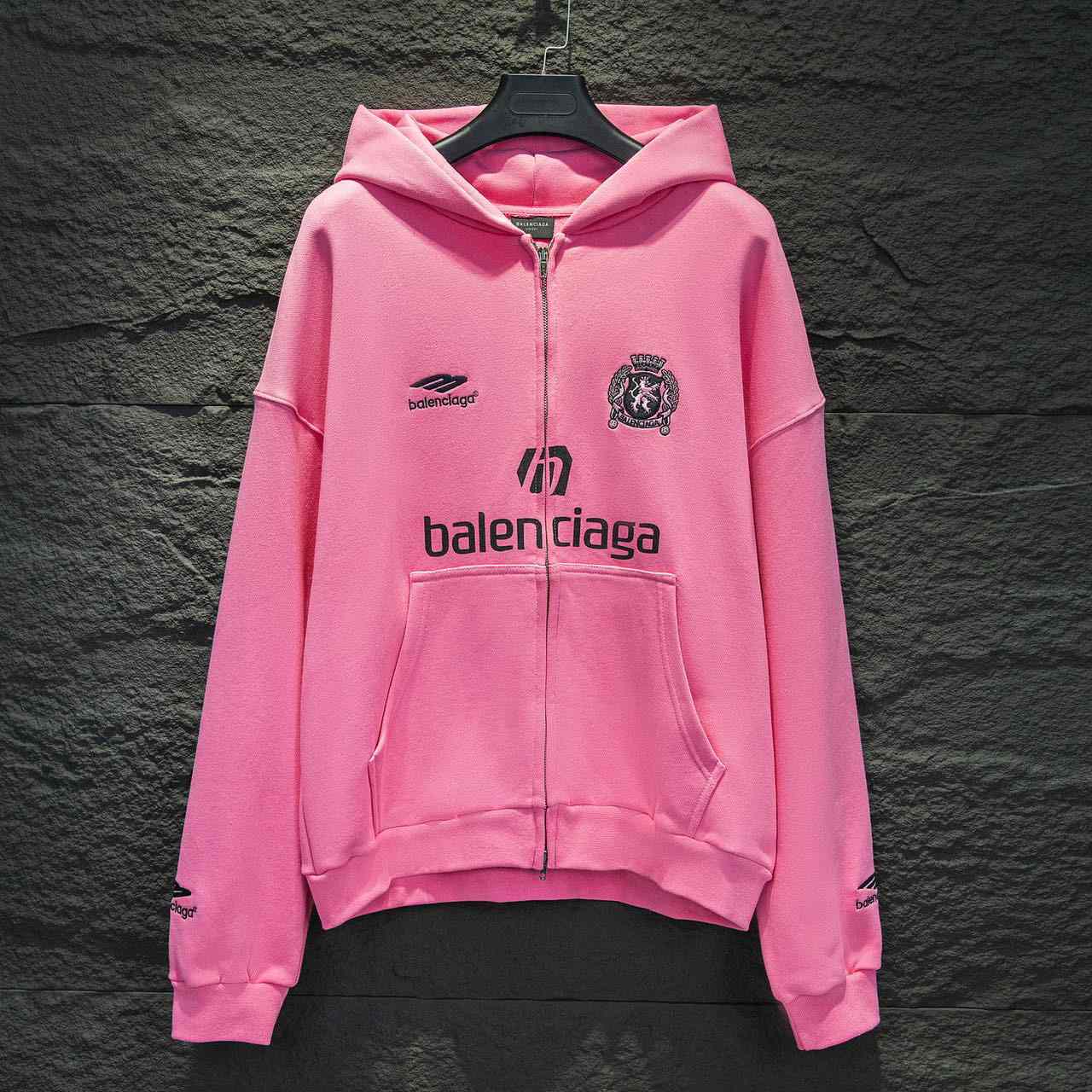 Balenciaga Soccer Paris Zip up Hoodie - DesignerGu