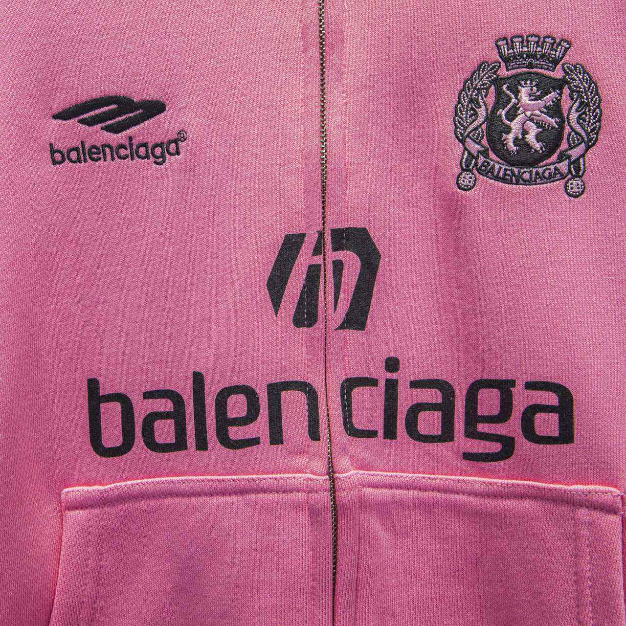 Balenciaga Soccer Paris Zip up Hoodie - DesignerGu