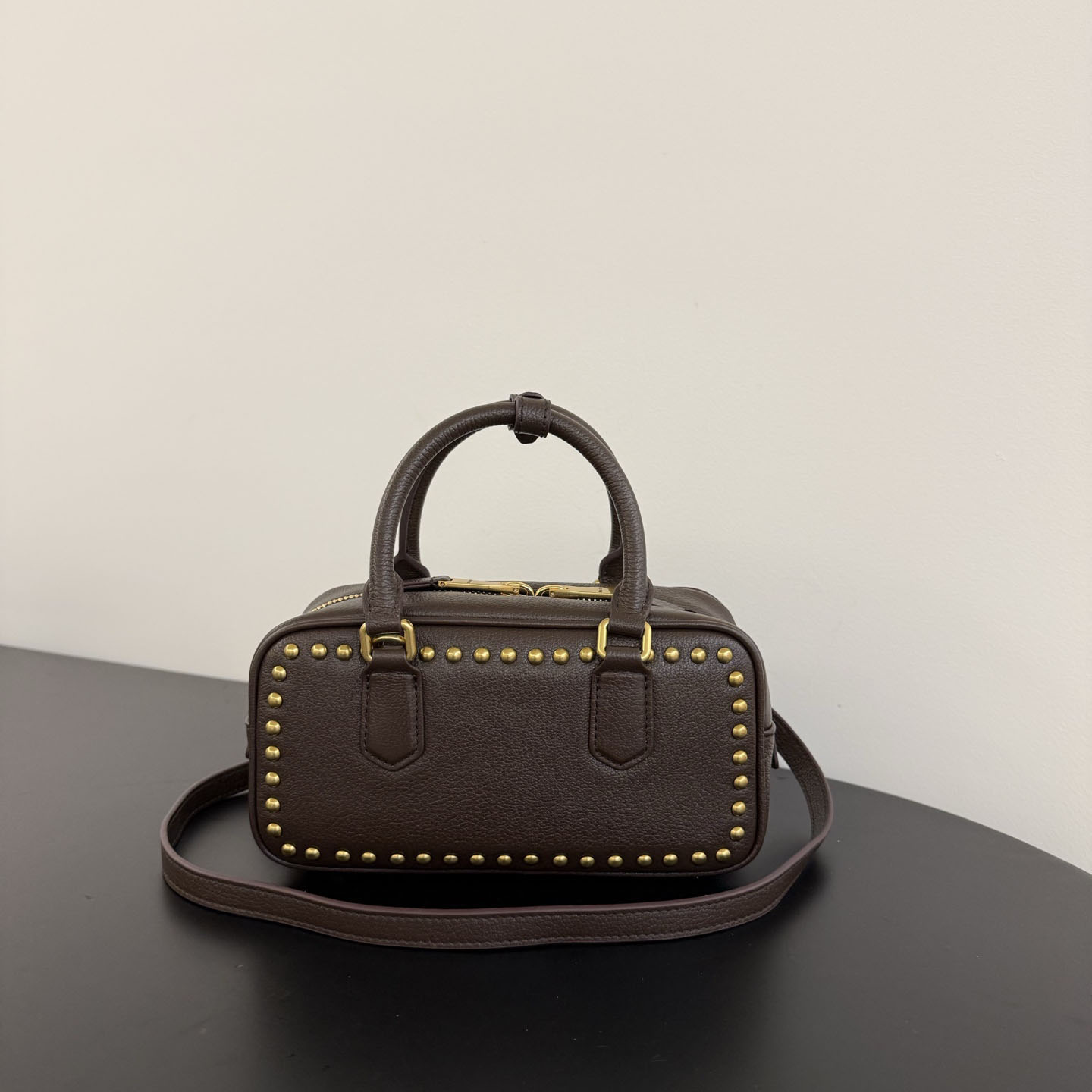 Miu Miu Arcadie Studded Leather Bag  - DesignerGu
