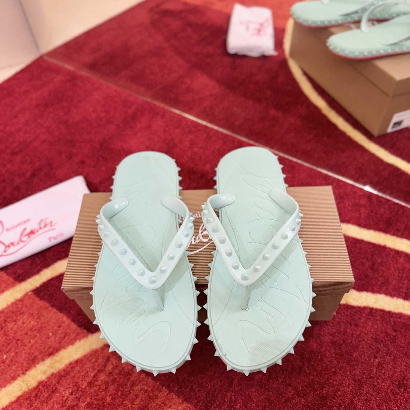 Christian Louboutin Super Loubi Flip Flops - DesignerGu