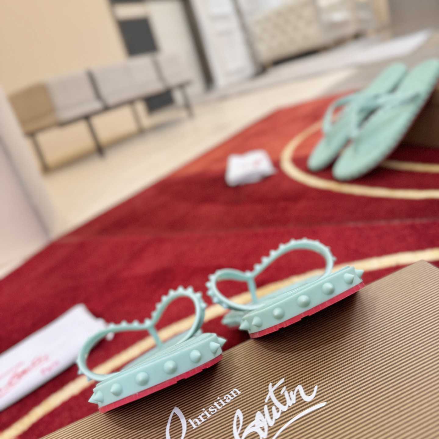 Christian Louboutin Super Loubi Flip Flops - DesignerGu