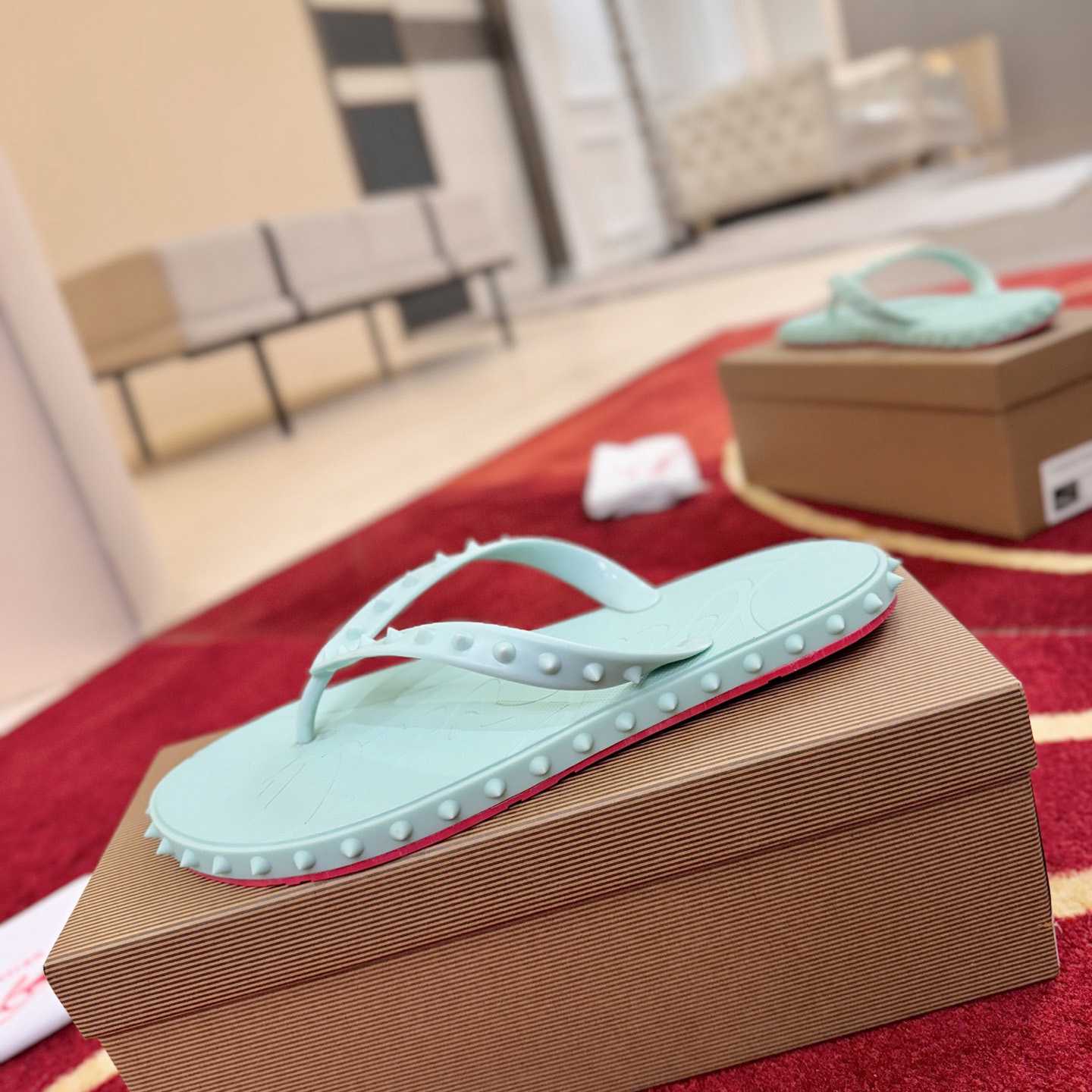 Christian Louboutin Super Loubi Flip Flops - DesignerGu