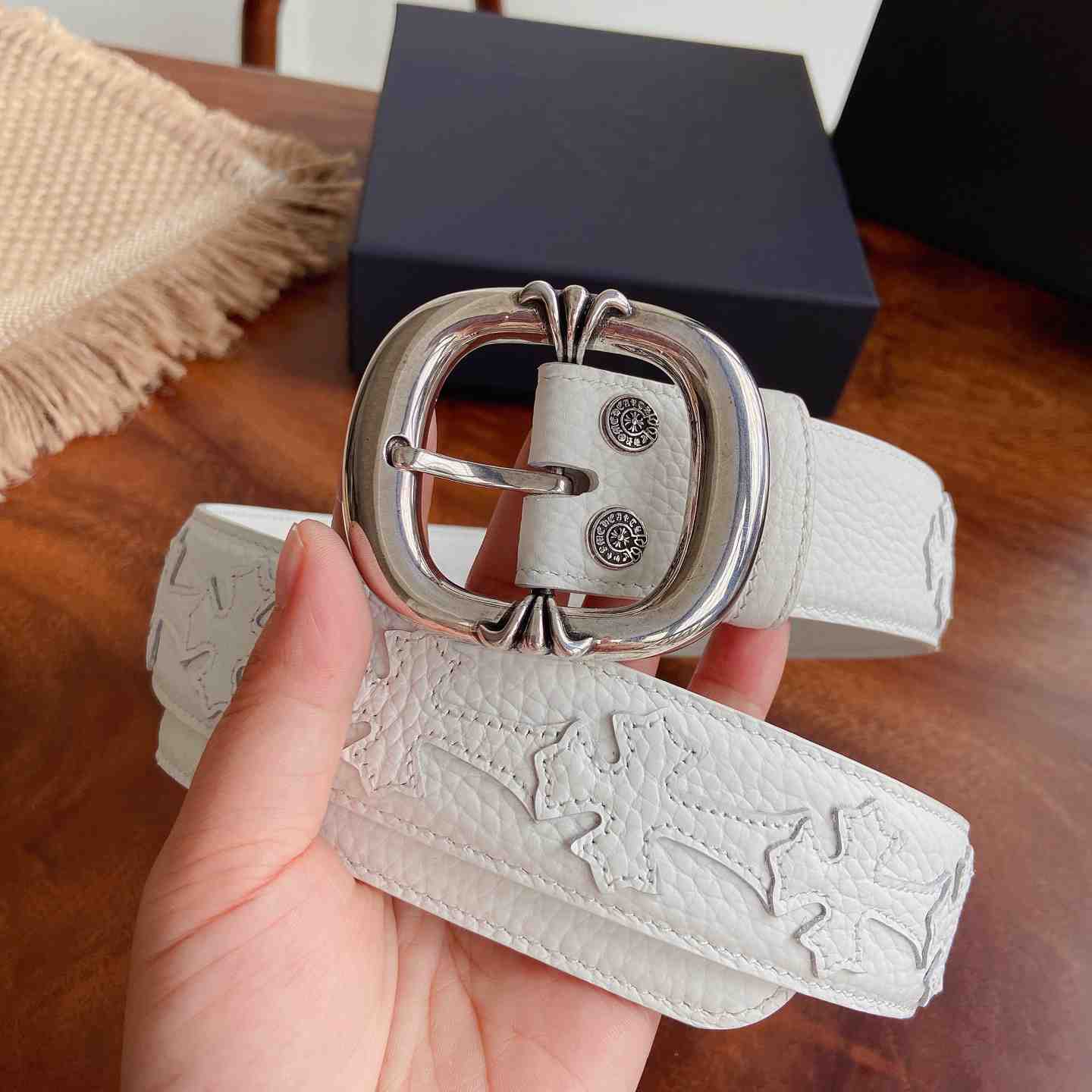 Chrome Hearts Leather Belt   - DesignerGu