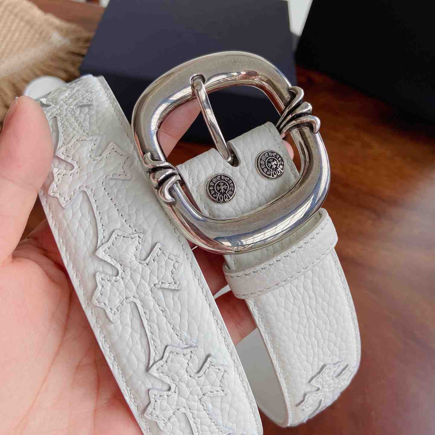 Chrome Hearts Leather Belt   - DesignerGu