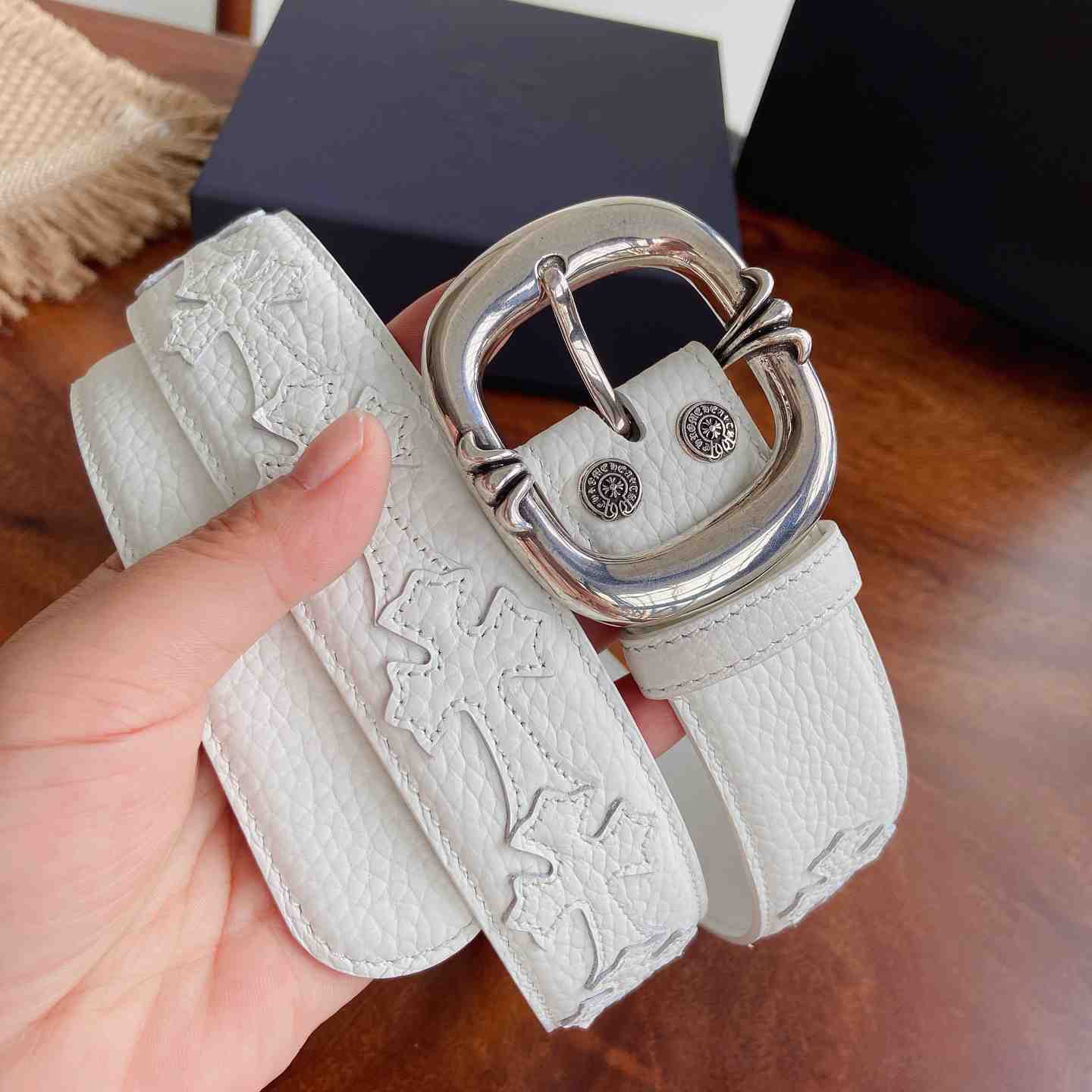 Chrome Hearts Leather Belt   - DesignerGu
