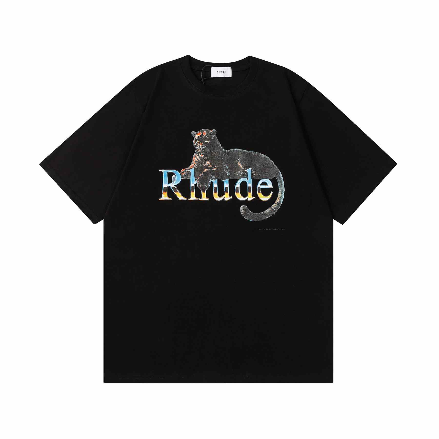 Rhude Printed Cotton Jersey T-Shirt - DesignerGu