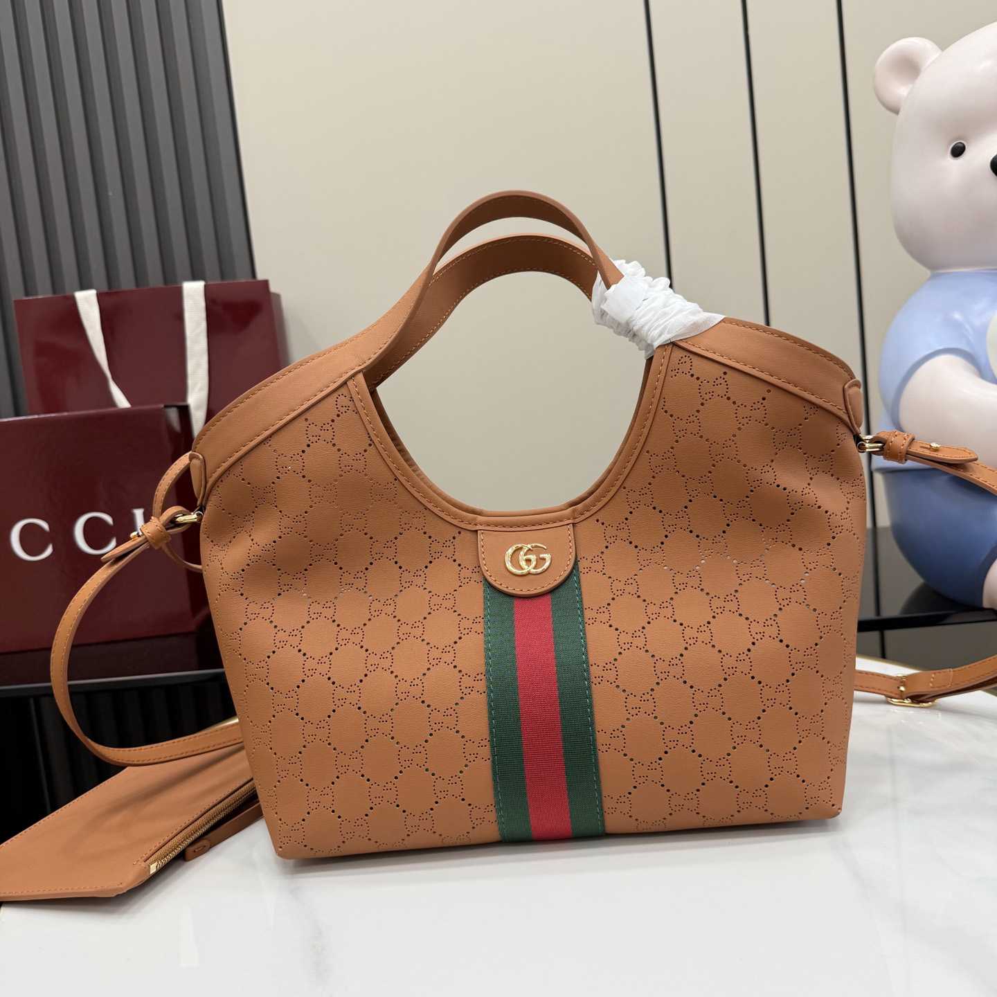 Gucci Giglio Small Tote Bag 860845 - DesignerGu