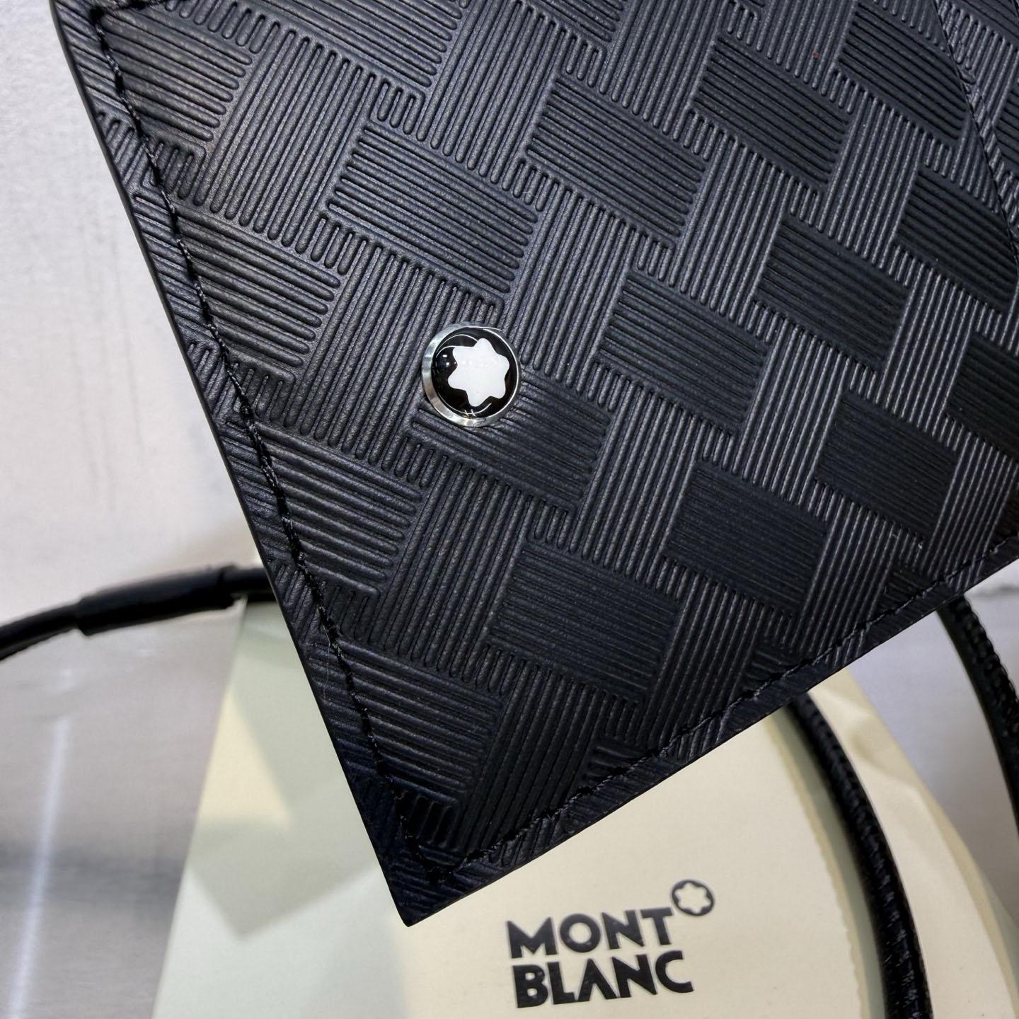 Montblanc Card Holder With Strap In Extreme Leather - DesignerGu