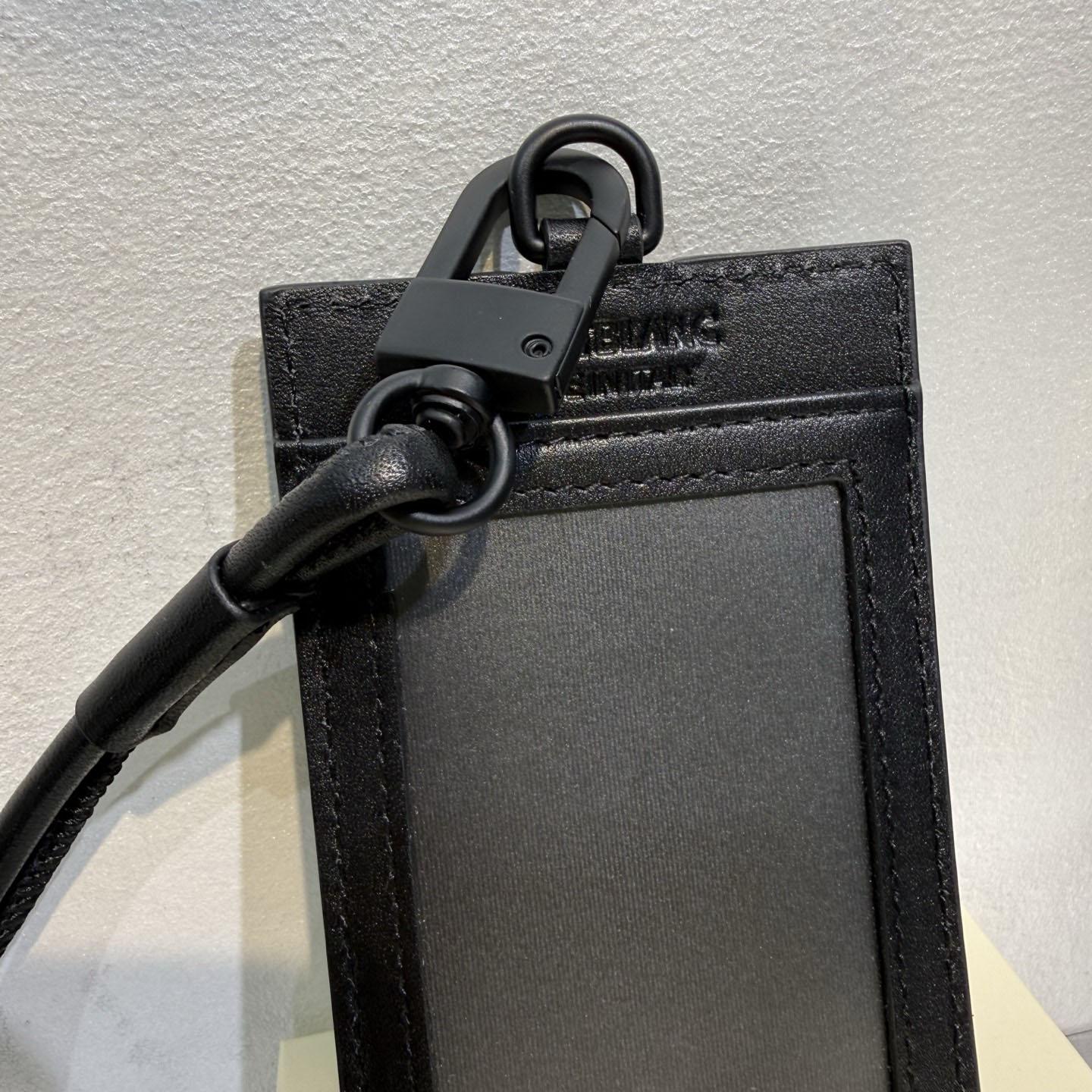 Montblanc Card Holder With Strap In Extreme Leather - DesignerGu
