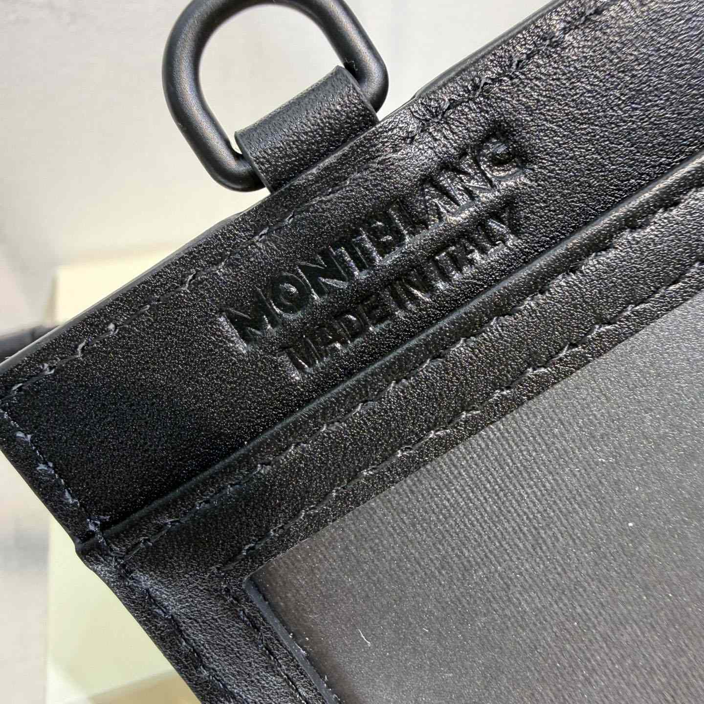 Montblanc Card Holder With Strap In Extreme Leather - DesignerGu