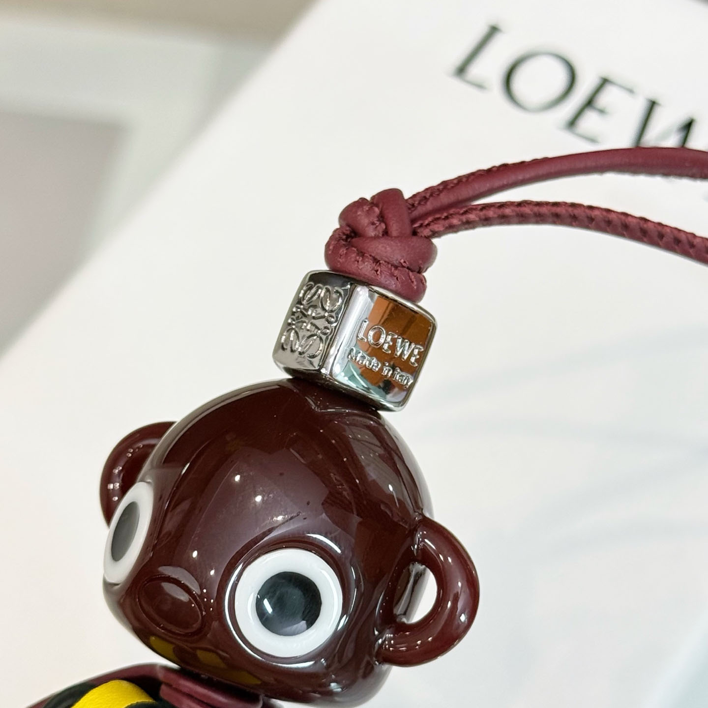 Loewe Blombée Charm In Calfskin And Acetate - DesignerGu