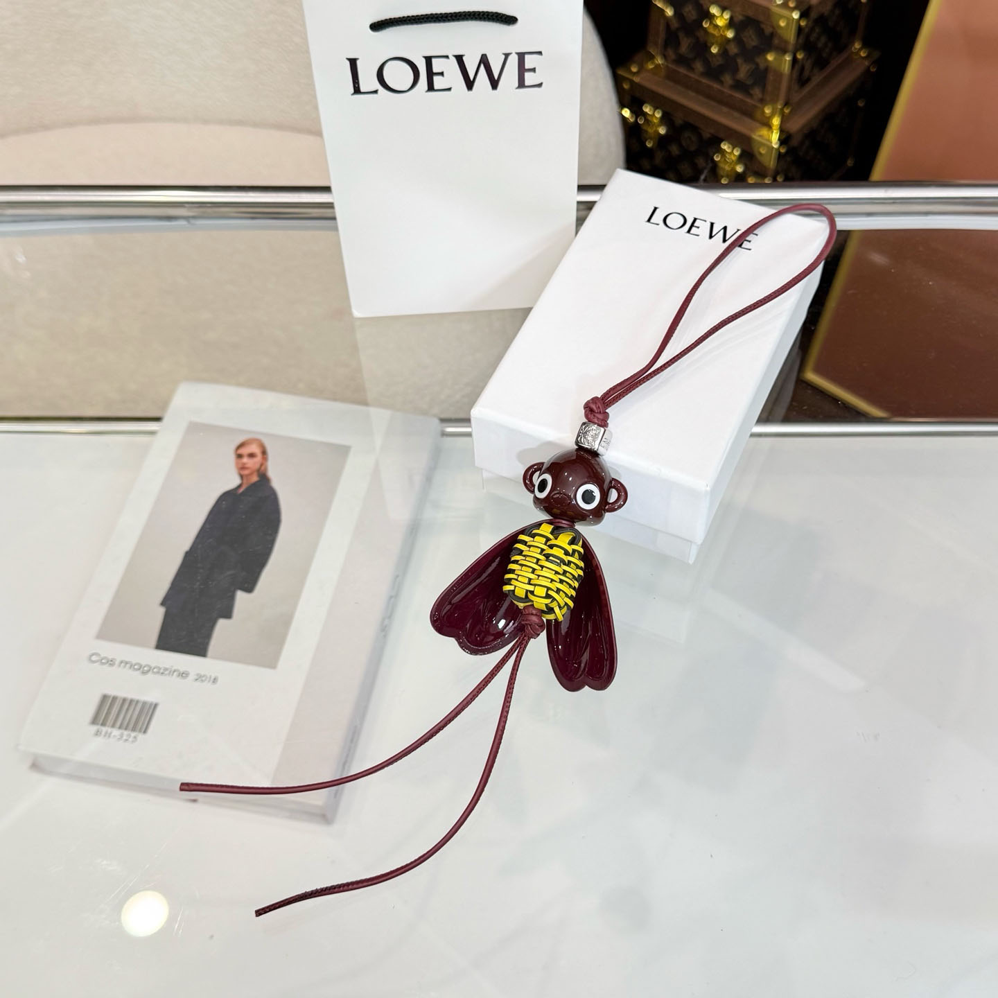 Loewe Blombée Charm In Calfskin And Acetate - DesignerGu