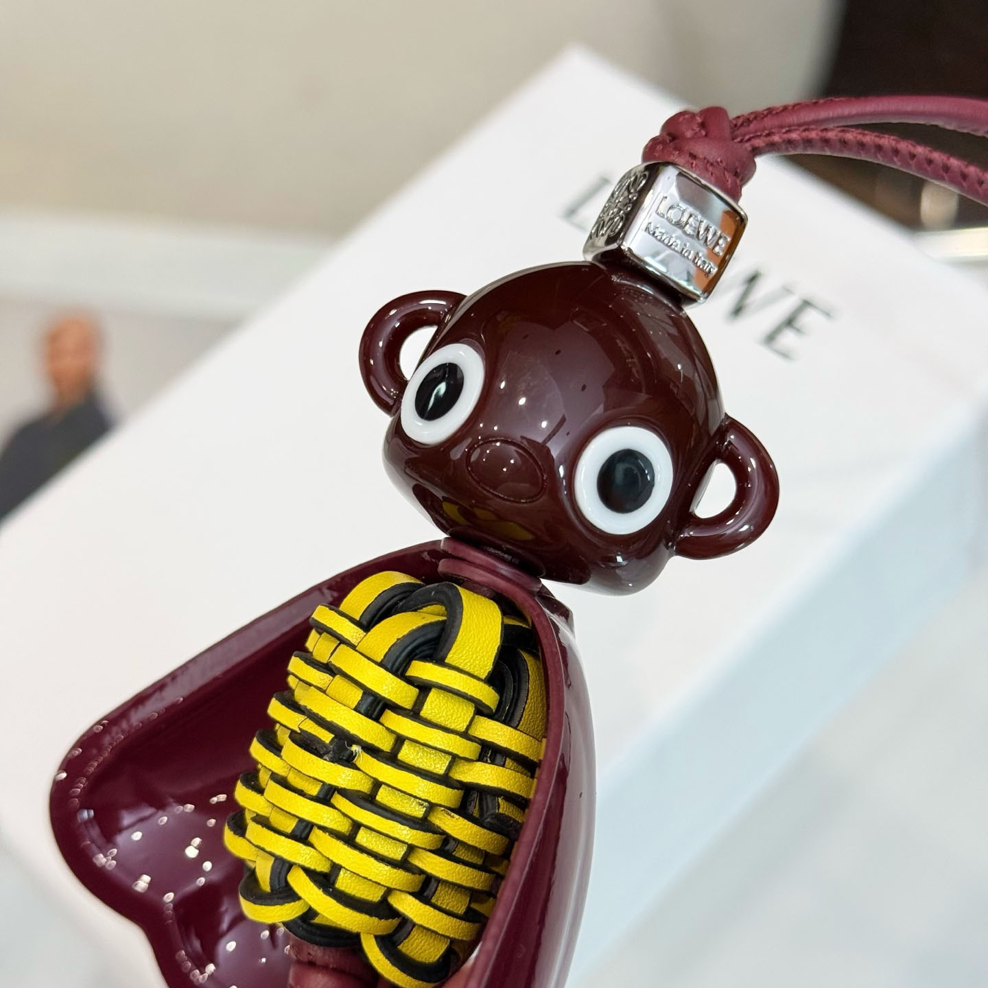 Loewe Blombée Charm In Calfskin And Acetate - DesignerGu