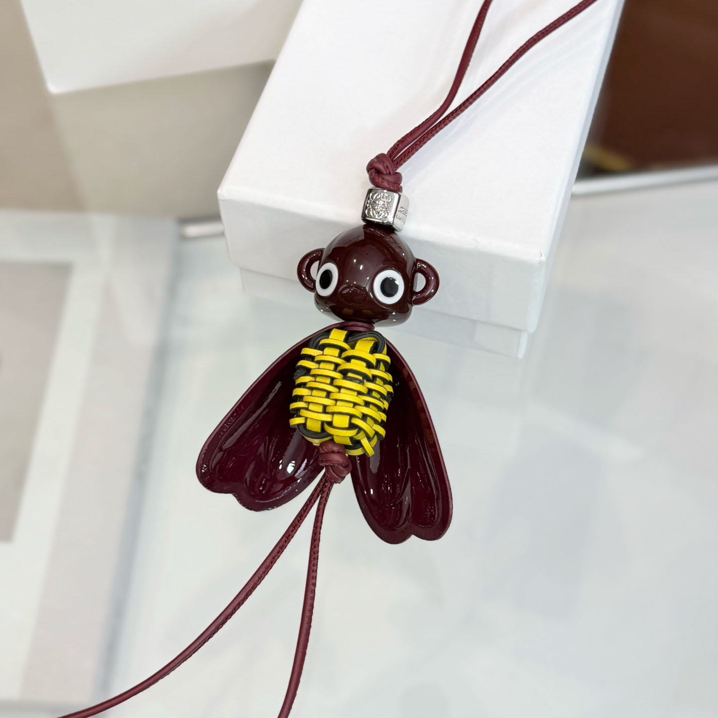 Loewe Blombée Charm In Calfskin And Acetate - DesignerGu
