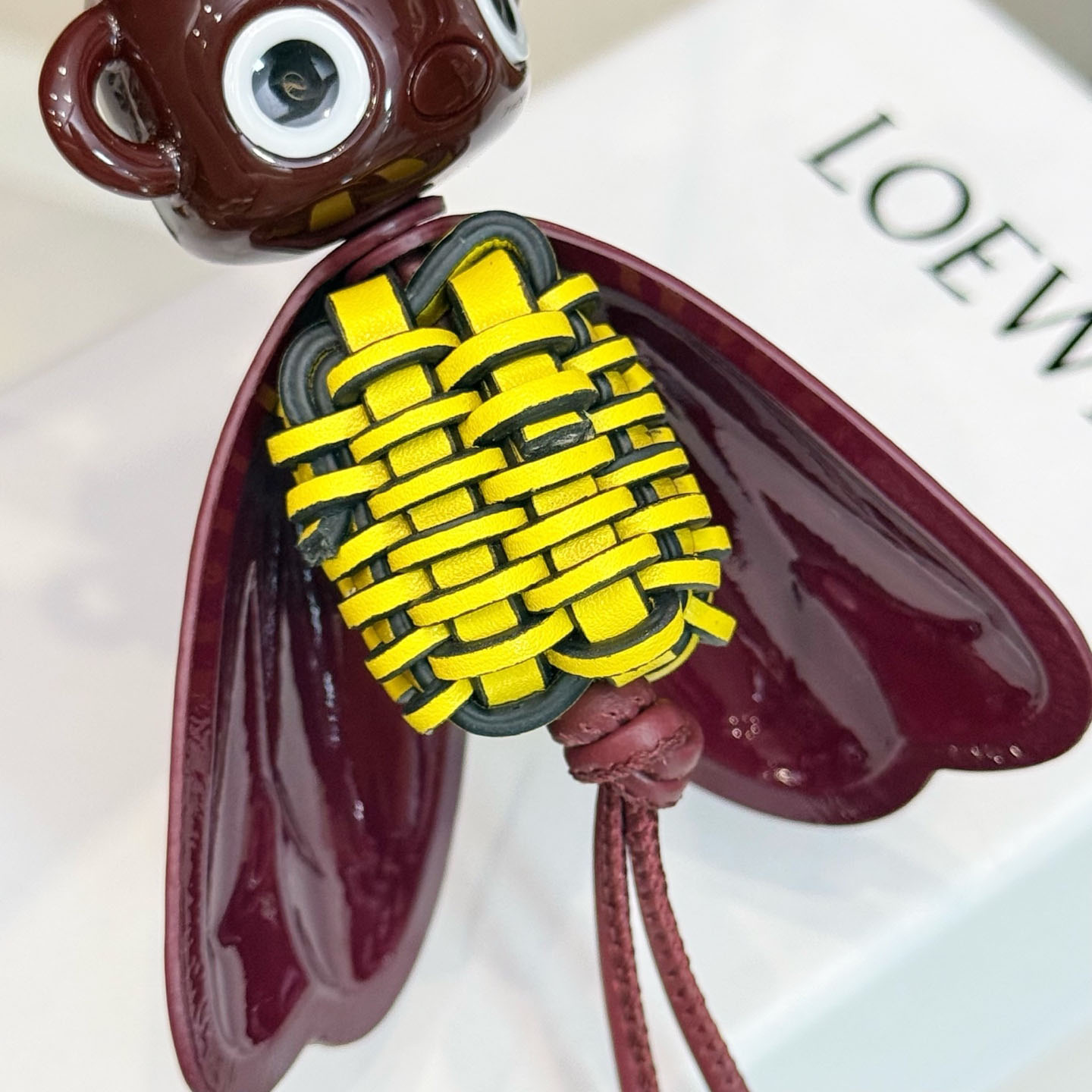 Loewe Blombée Charm In Calfskin And Acetate - DesignerGu