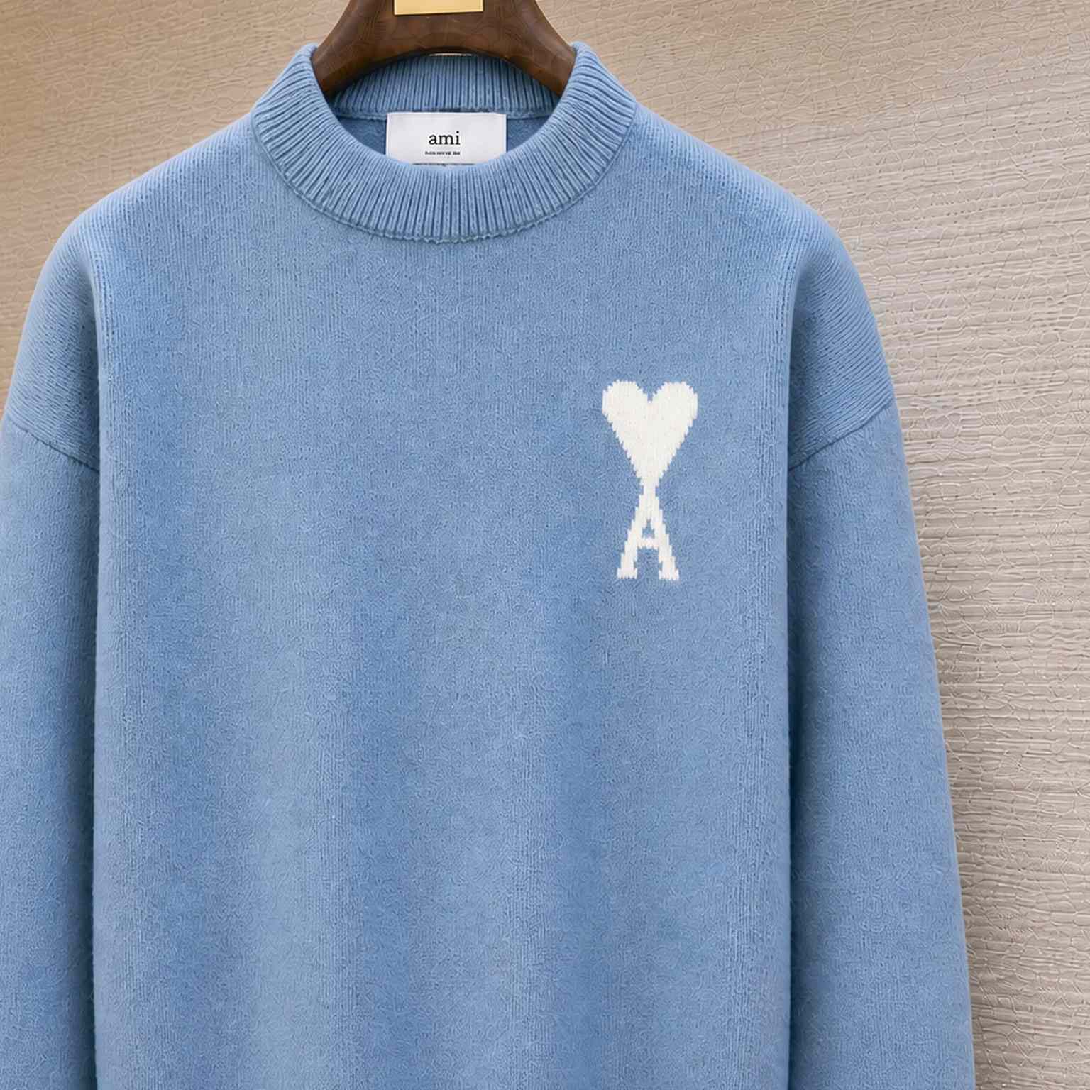 AMI Paris Alpaca Blend Ami De Coeur Sweater - DesignerGu