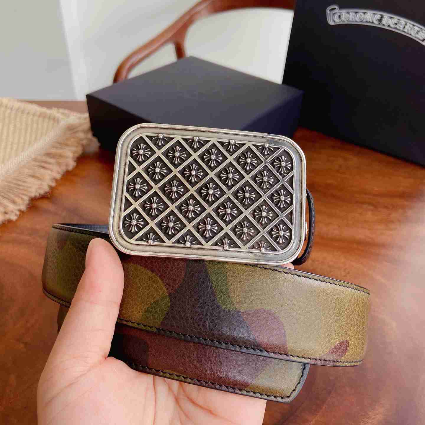 Chrome Hearts Leather Belt   - DesignerGu