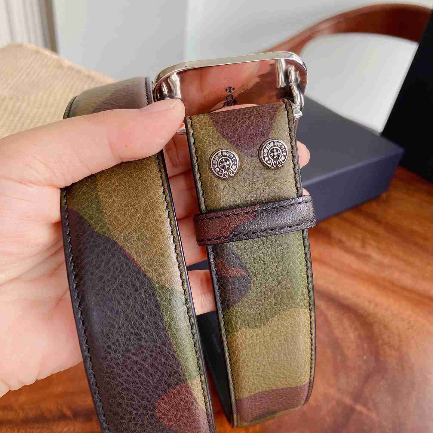 Chrome Hearts Leather Belt   - DesignerGu