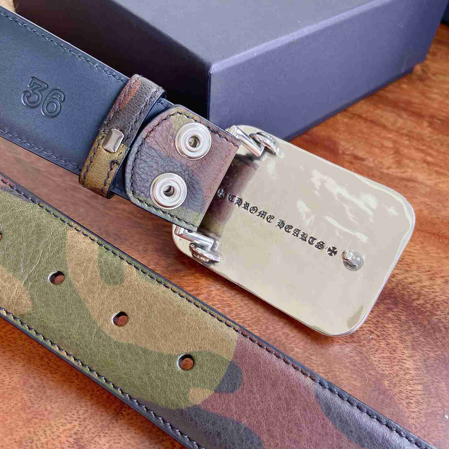 Chrome Hearts Leather Belt   - DesignerGu