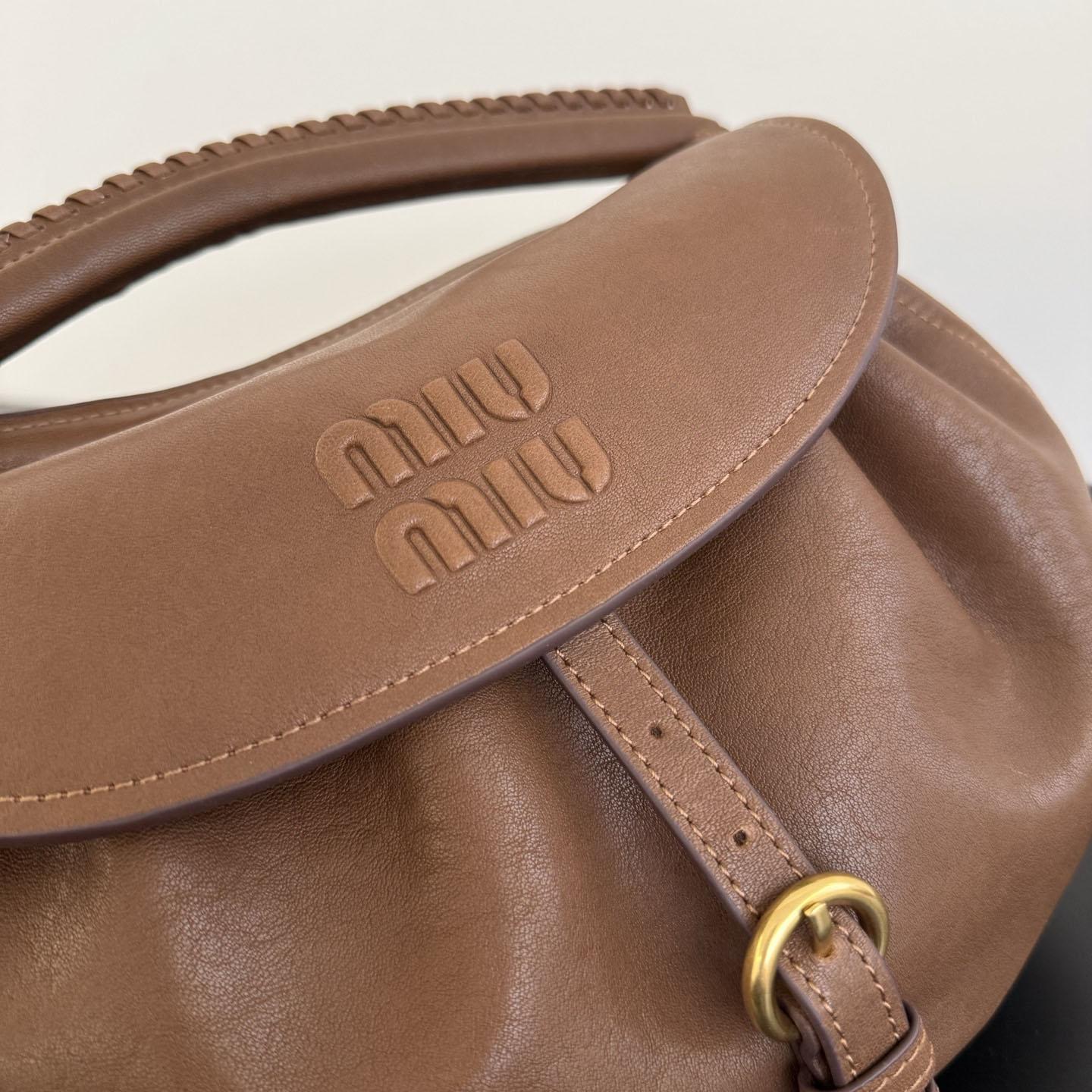 Miu Miu Rendez-Vous Nappa Leather Bag - DesignerGu