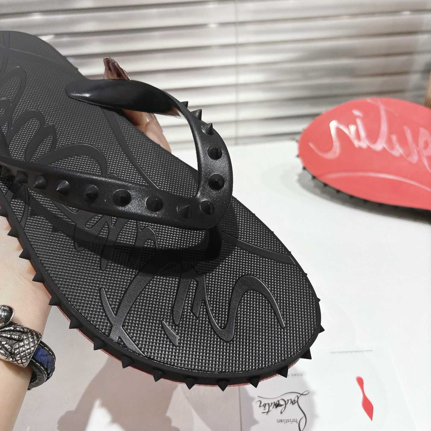 Christian Louboutin Super Loubi Flip Flops - DesignerGu