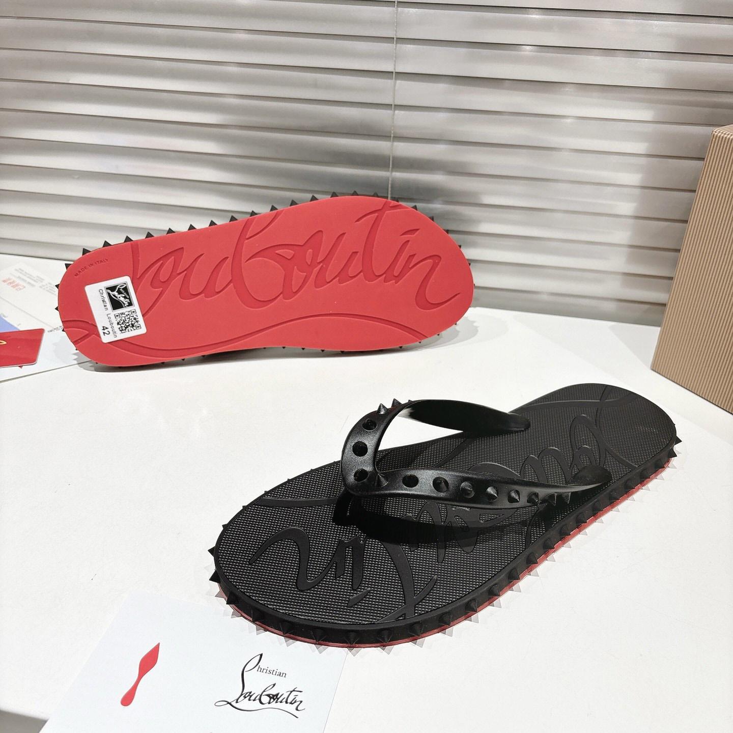 Christian Louboutin Super Loubi Flip Flops - DesignerGu