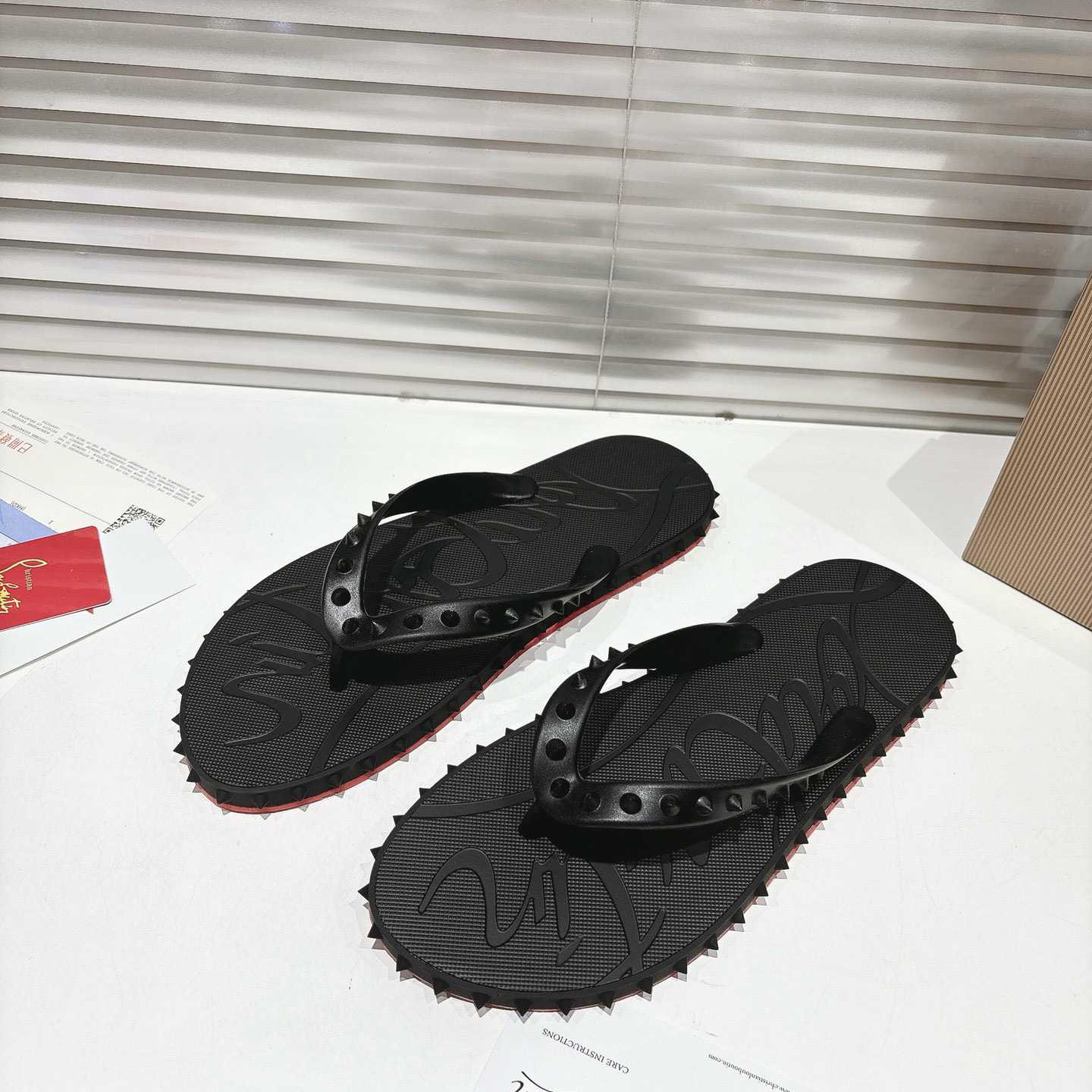 Christian Louboutin Super Loubi Flip Flops - DesignerGu