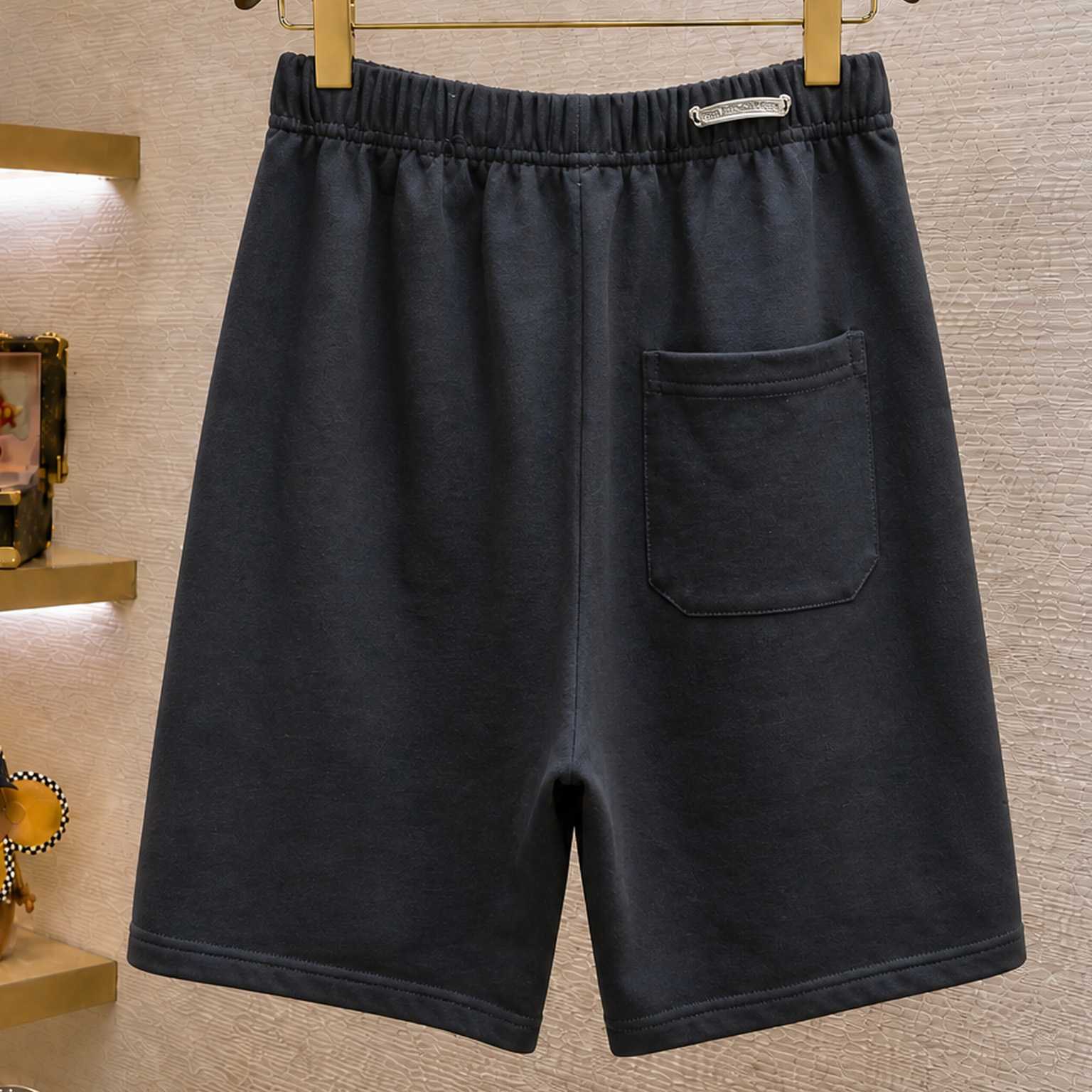 Chrome Hearts Cemetery Leather Cross Patch Paper Jam Shorts - DesignerGu