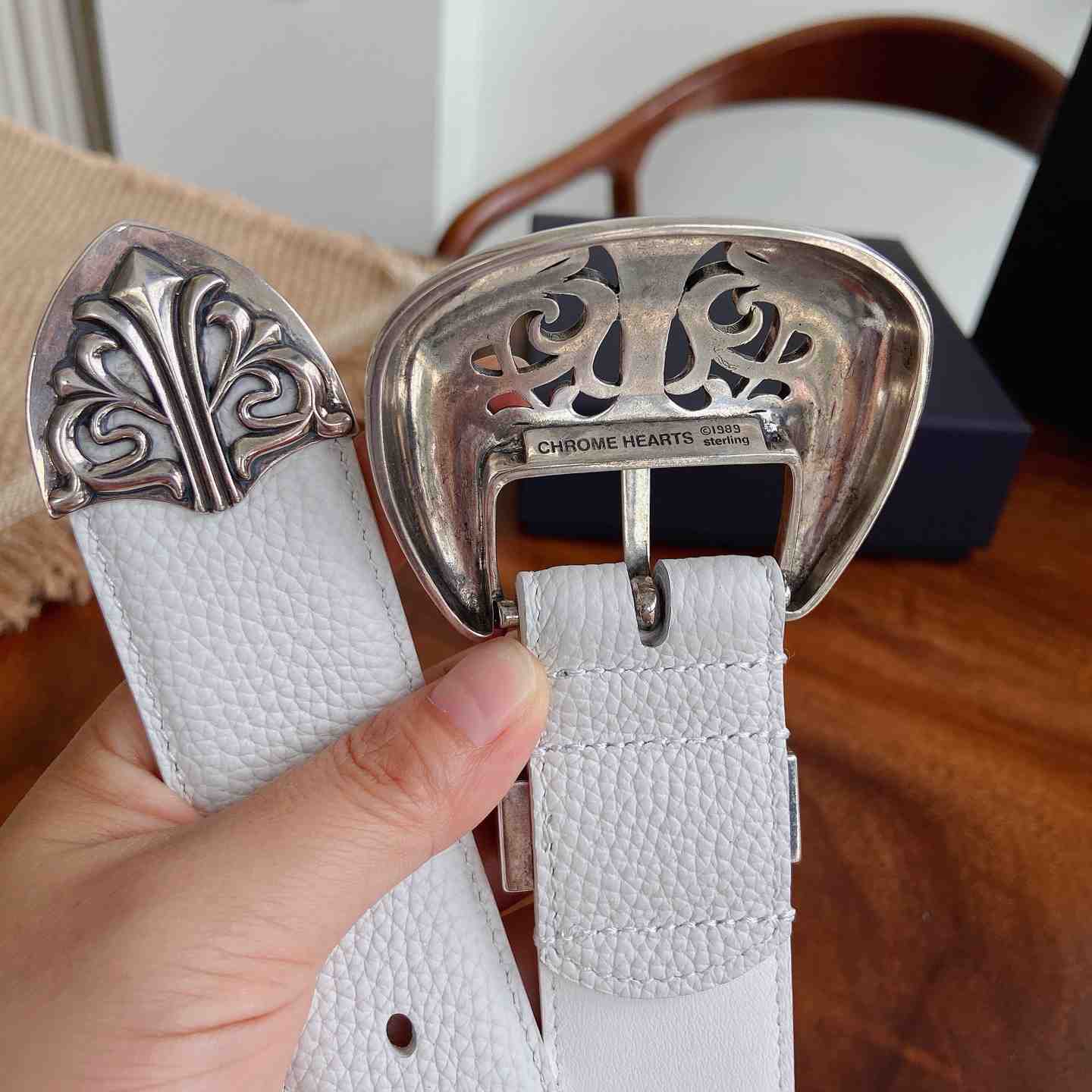 Chrome Hearts Leather Belt   - DesignerGu