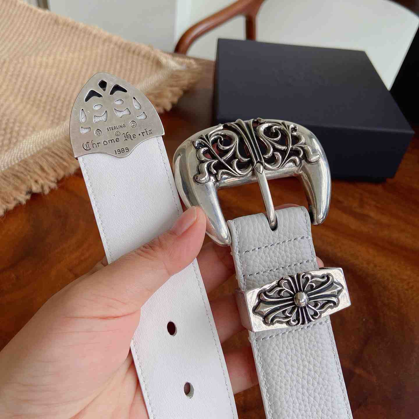 Chrome Hearts Leather Belt   - DesignerGu