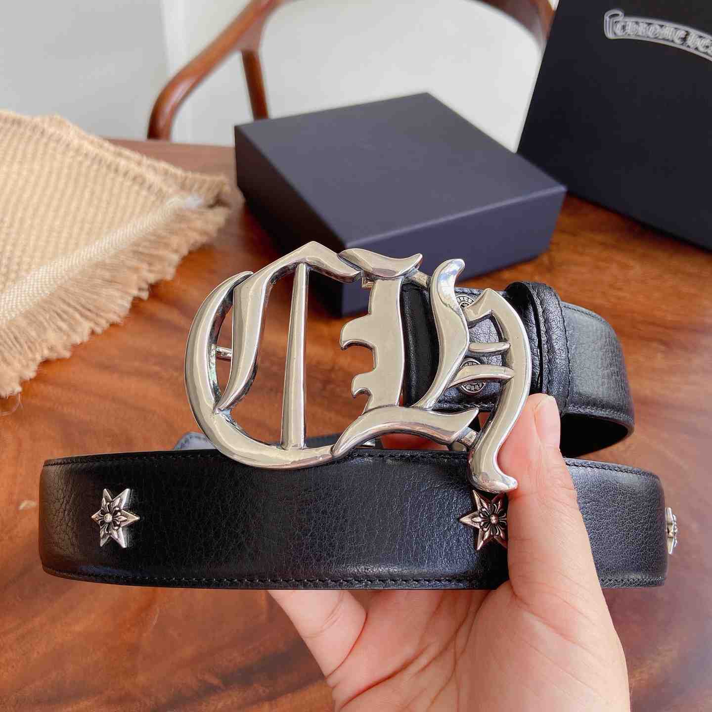 Chrome Hearts Leather Belt   - DesignerGu